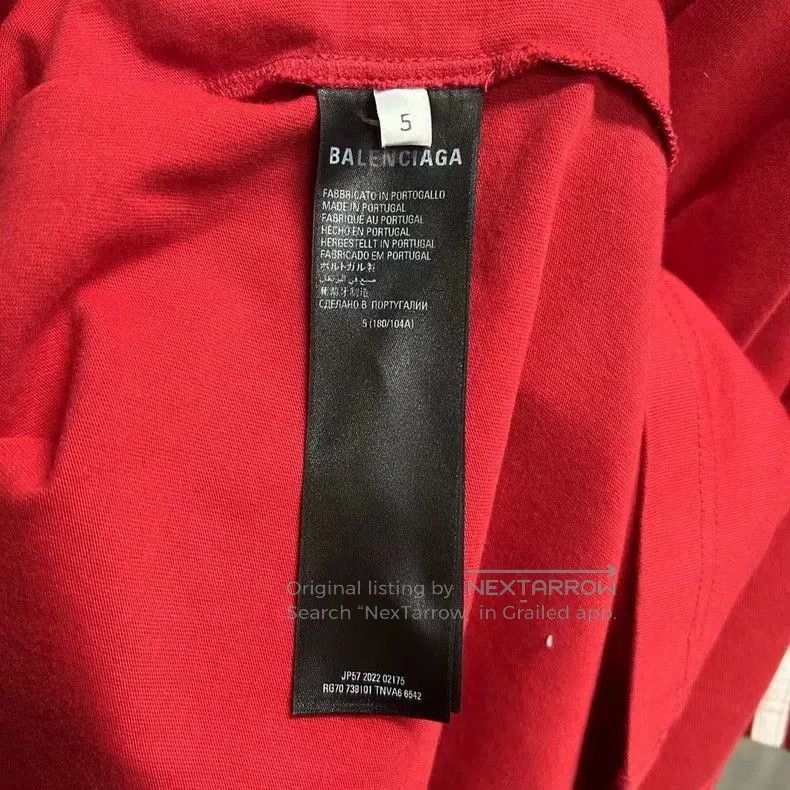 Balenciaga Balenciaga adidas Red Logo Short Sleeve. Size US XL / EU 56 / 4 - 6 Thumbnail