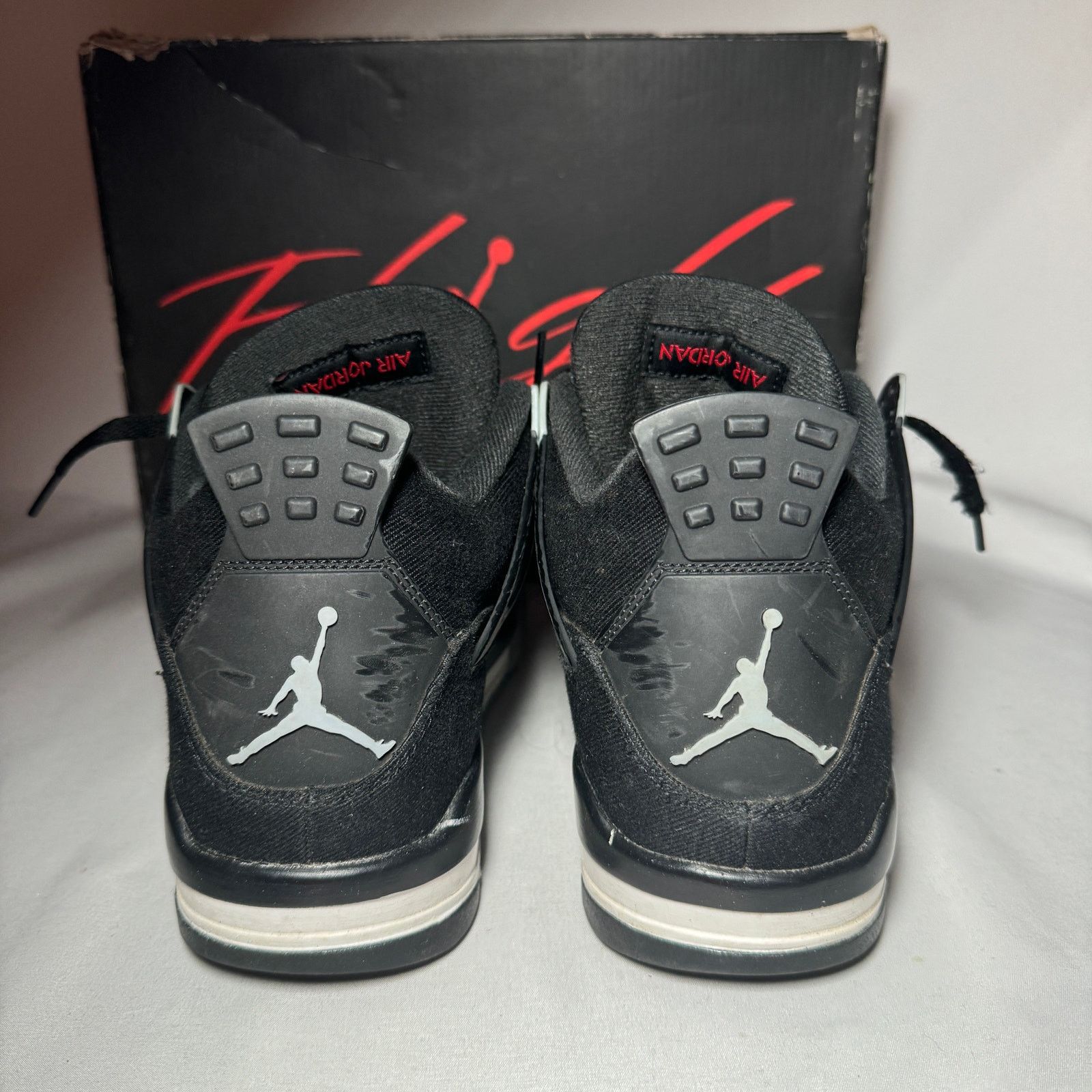 Jordan Brand × Nike Size 11 Nike Air Jordan 4 Retro SE Black Canvas Men's Shoes Size US 11 / EU 44 - 5 Thumbnail