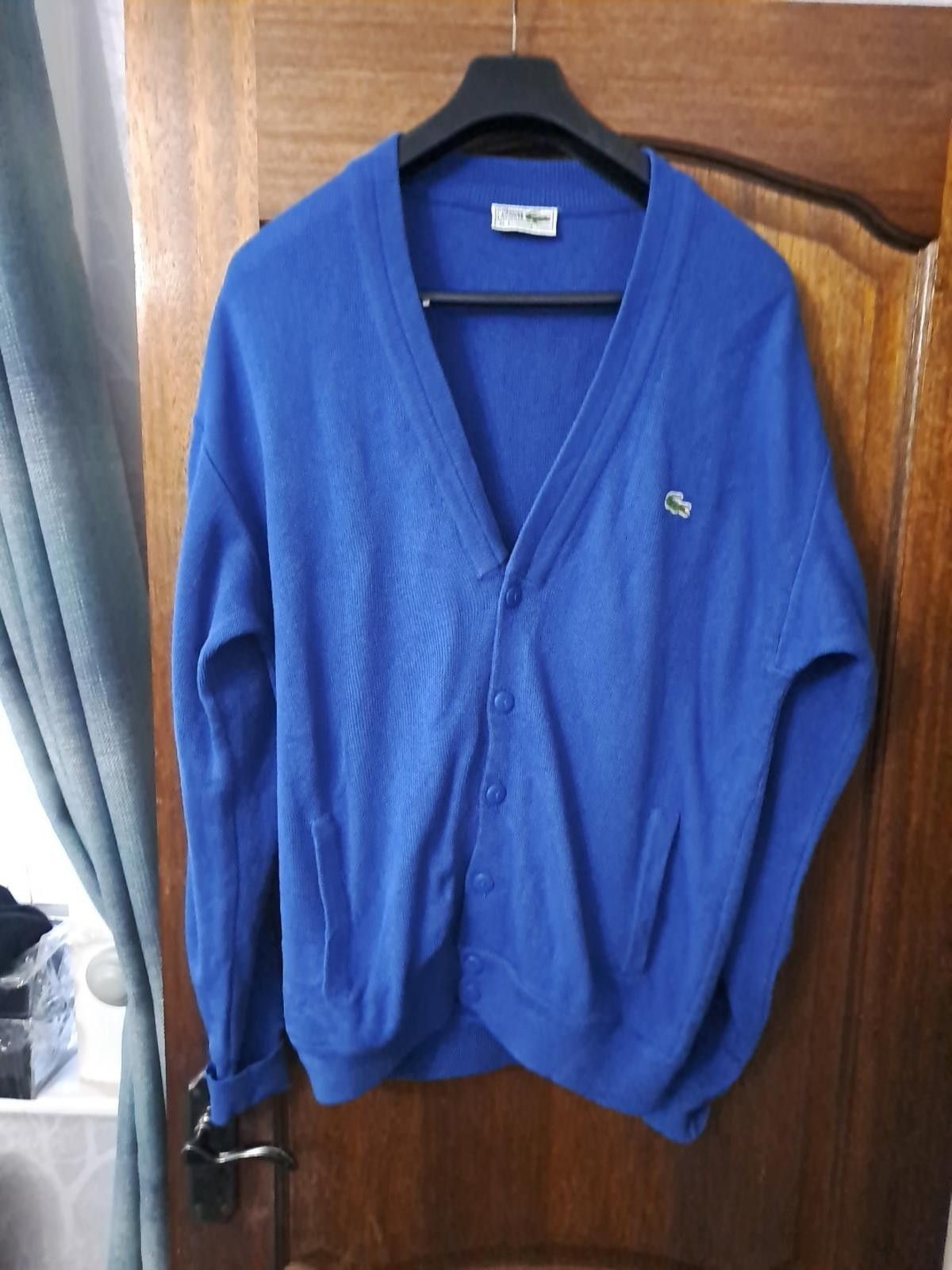 Lacoste Vintage Lacoste Mens Cardigan Size M Royal Blue Size US M / EU 48-50 / 2 - 1 Thumbnail