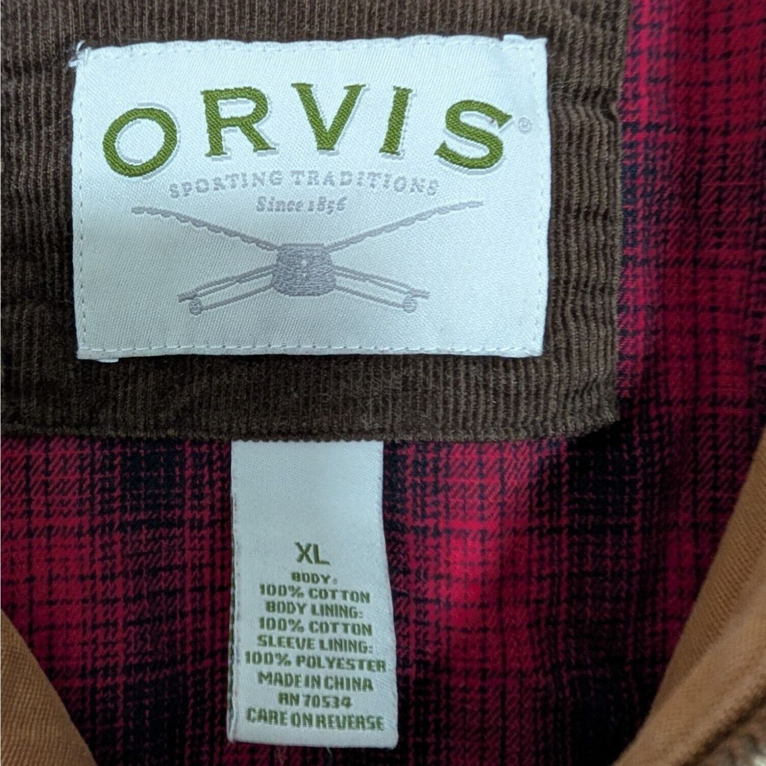 Orvis Orvis Classic Chore Jacket Mens Size XL Tobacco Brown Size US XL / EU 56 / 4 - 7 Thumbnail