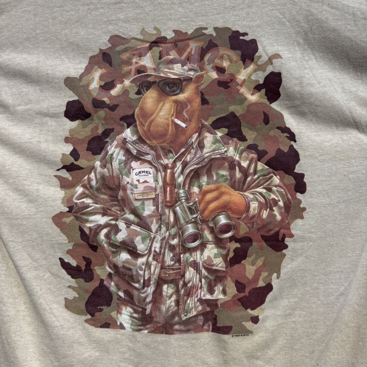 Other VINTAGE 1992 Camel Cigarettes Military camo Pocket Tee Size US XL / EU 56 / 4 - 8 Thumbnail