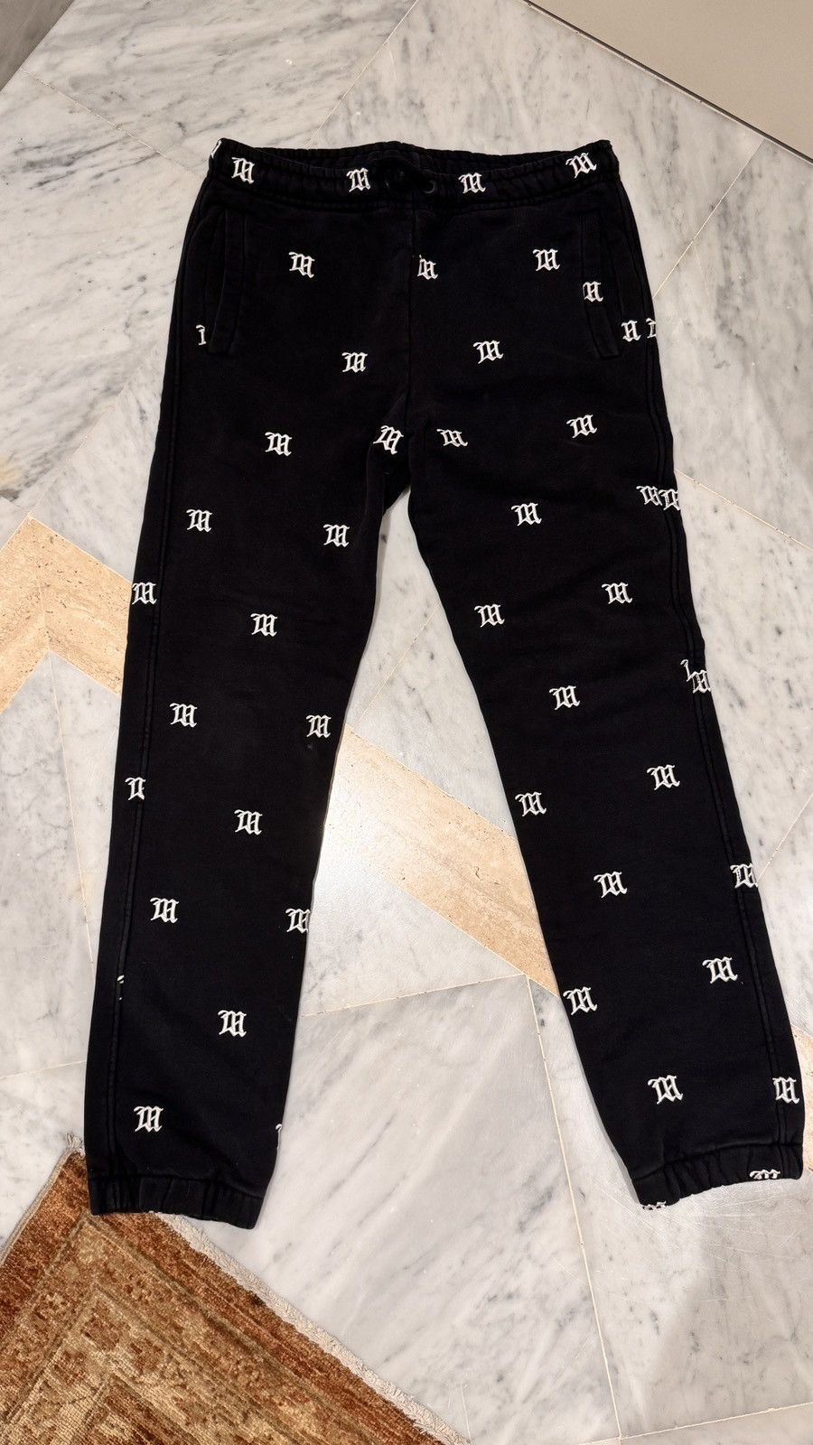 MISBHV Black Joggers Logo