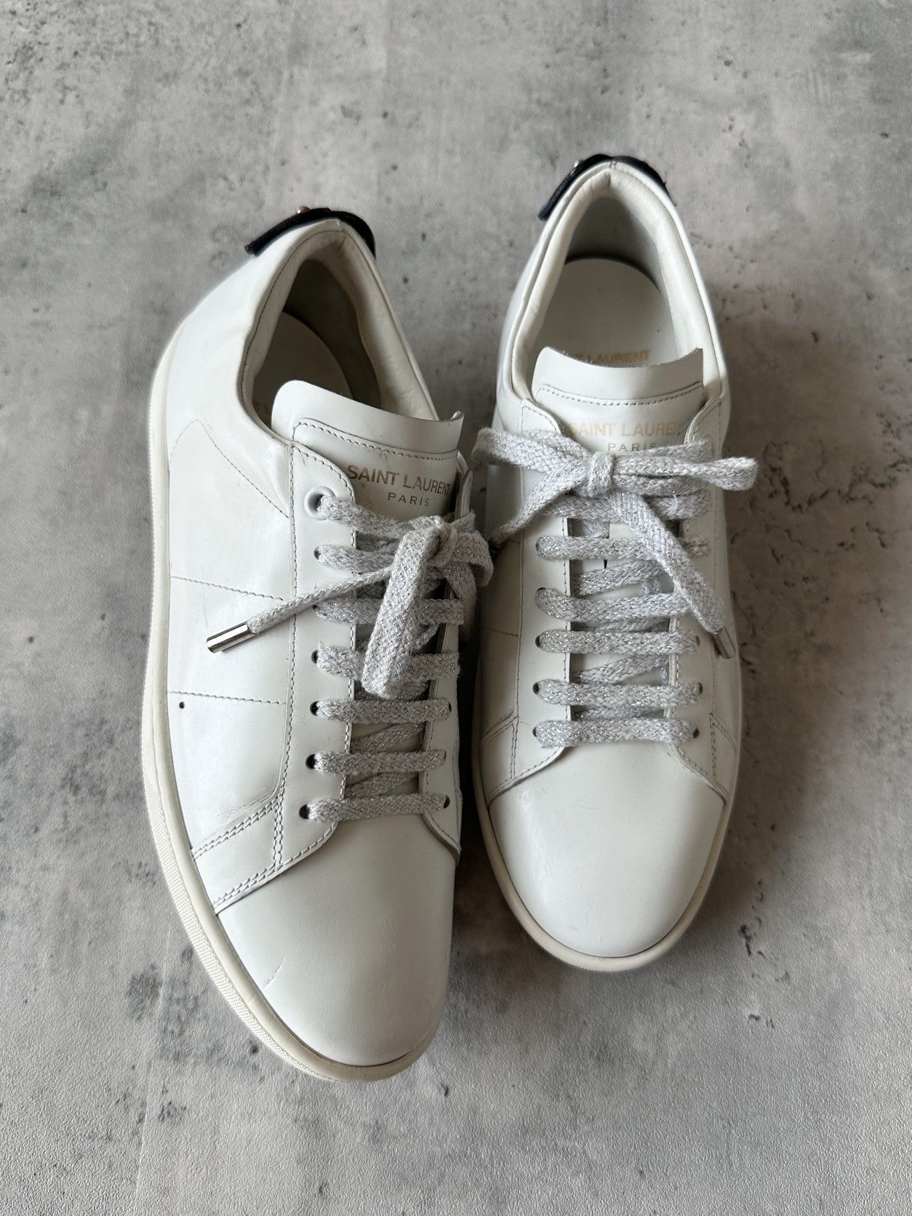 Saint Laurent Paris HEDI SLIMANE | SL/01 “LIPS” COURT CLASSIC SIGNATURE LOW TOP Size US 5.5 / EU 38 - 13 Thumbnail