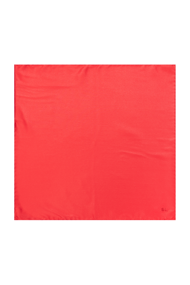 Saint Laurent Paris o1la1rc1a1025 Size: OS / SL Pocket Square Scarf Silk Satin Size ONE SIZE - 1 Thumbnail