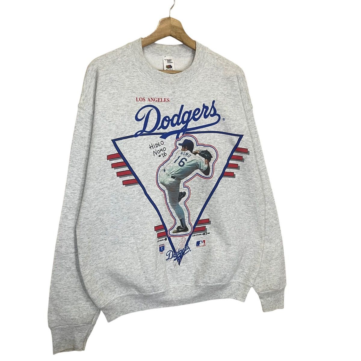 MLB Vintage 90’s MLB Dodgers Hideo Nomo Crewneck Sweatshirt Size US M / EU 48-50 / 2 - 2 Thumbnail