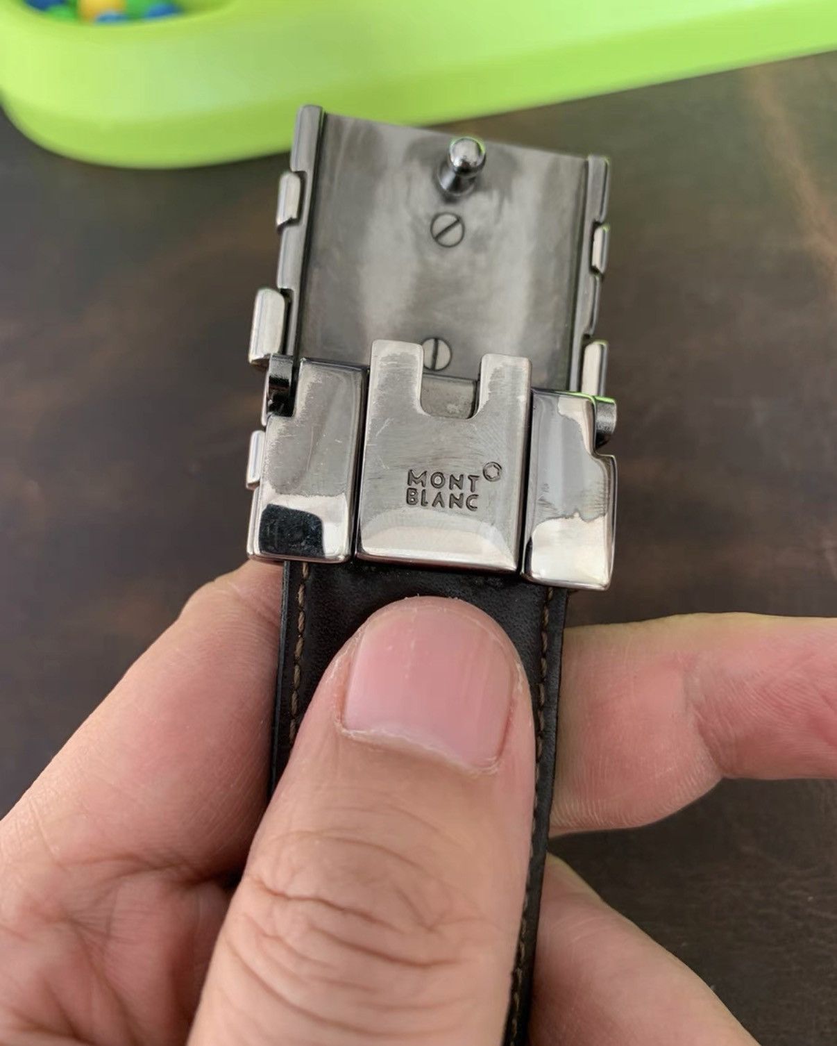 Montblanc Montblanc genuine leather belt. K16 Size ONE SIZE - 2 Thumbnail