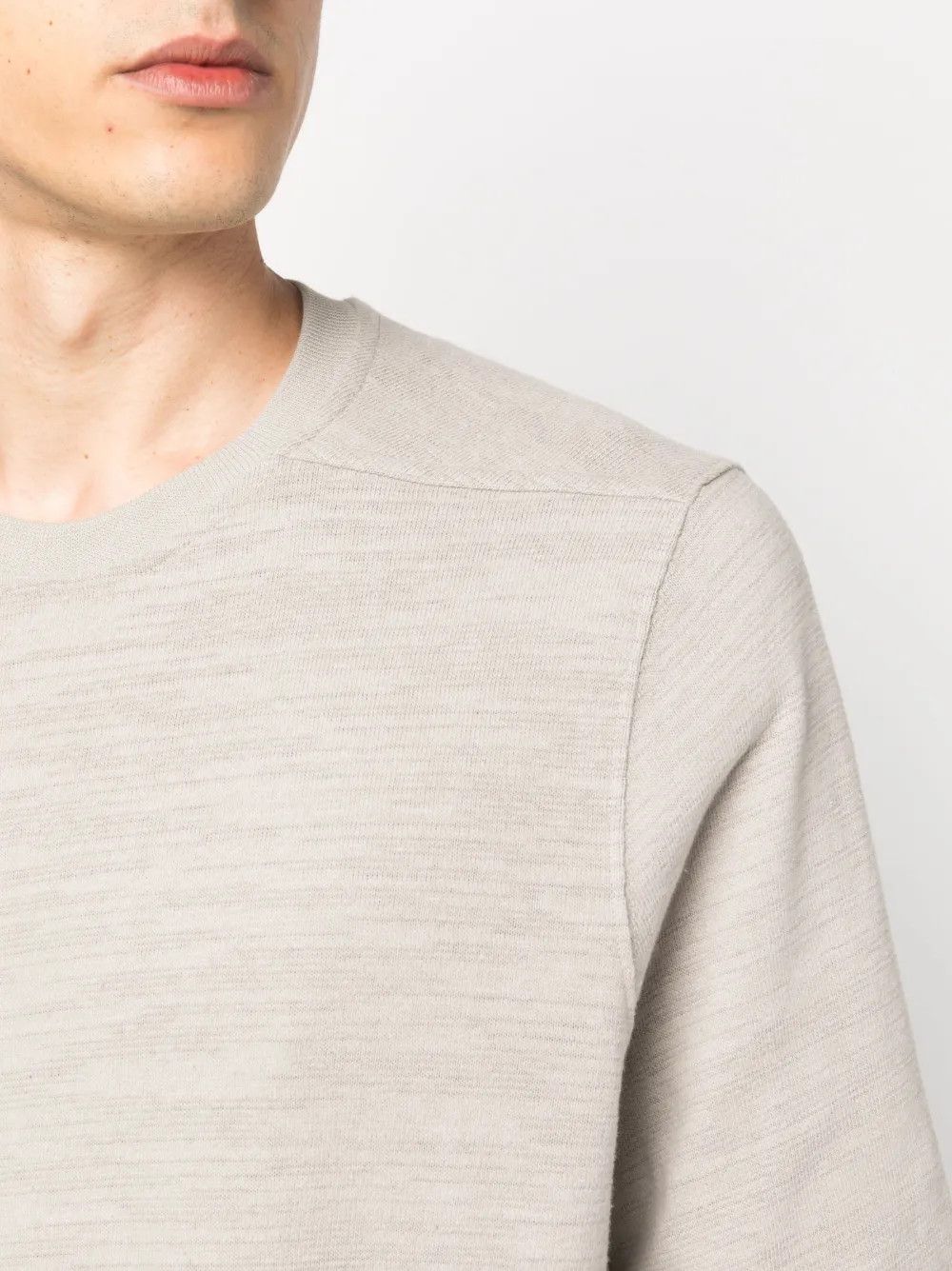 Rick Owens o1y0325 Crewneck Sweatshirt in Light Grey Size US S / EU 44-46 / 1 - 2 Thumbnail