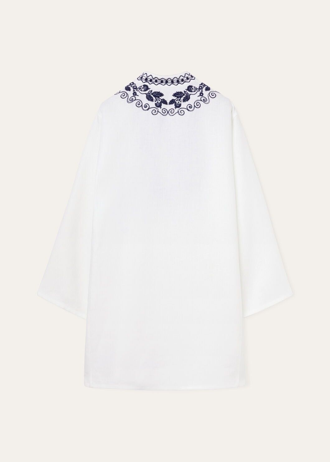 Loro Piana o1srvl11e0725 FAN9903 Sophia Silk Shirt in White Size S / US 4 / IT 40 - 6 Thumbnail
