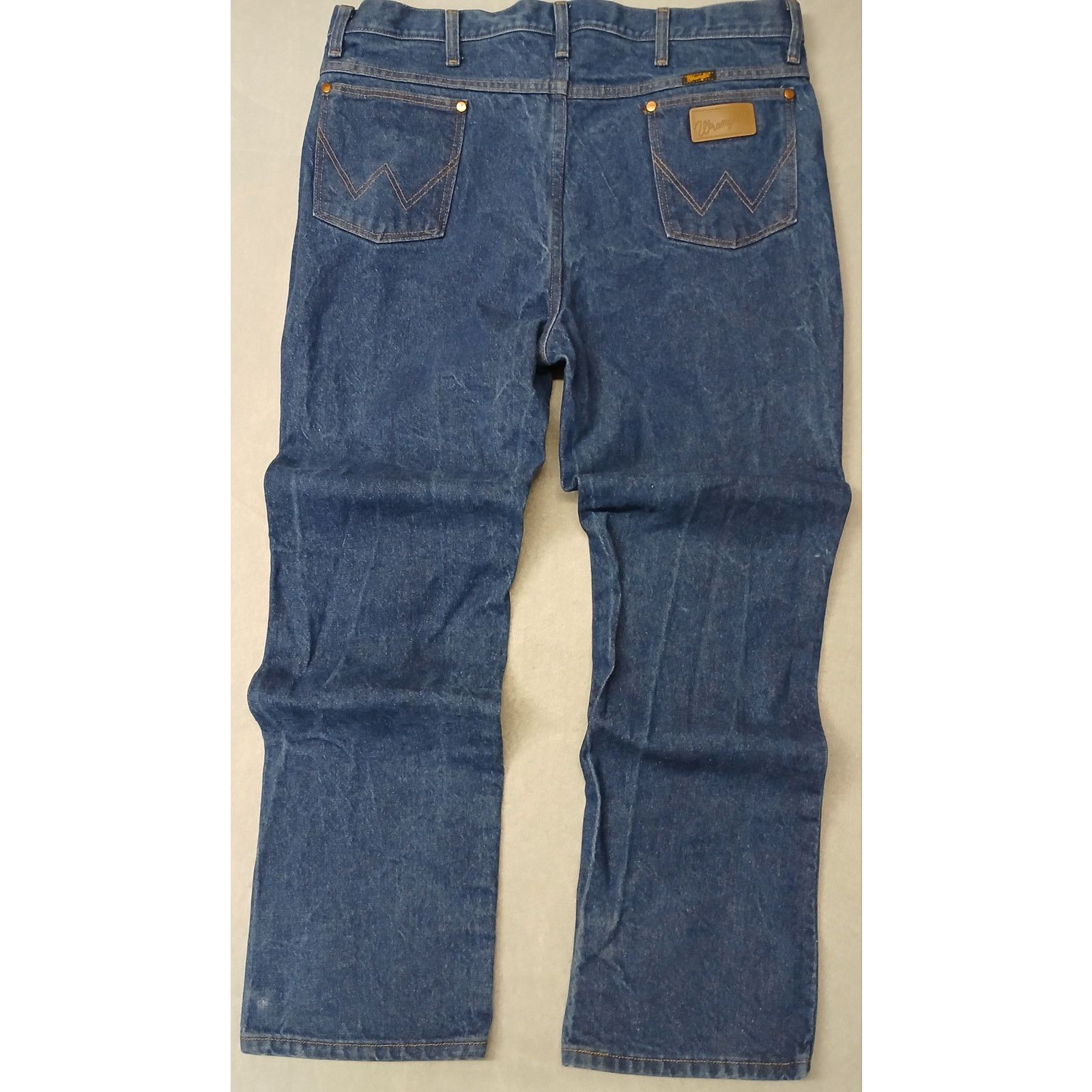 Wrangler Wrangler (40x32) Men's Straight Fit Blue Denim Jeans Size US 40 / EU 56 - 3 Thumbnail