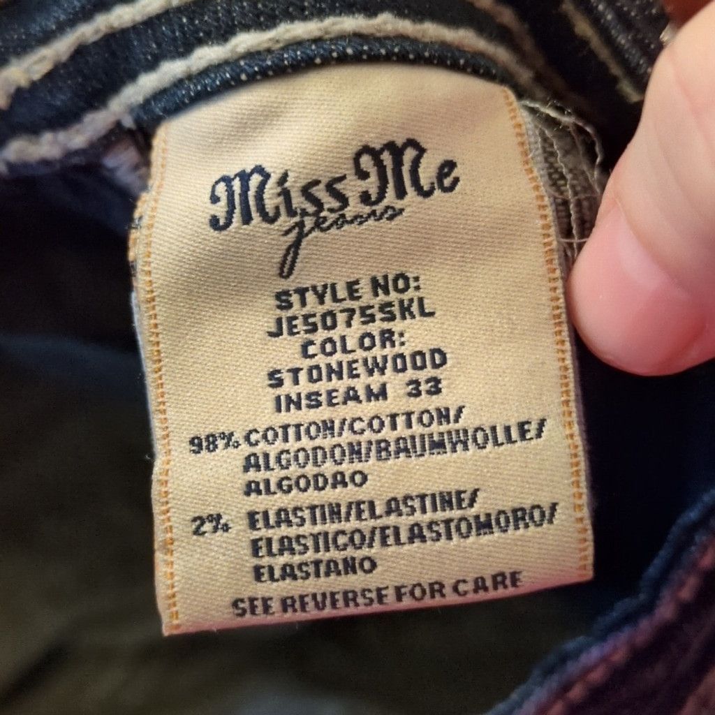 Miss Me Miss Me Stonewood Skinny Jeans Size 29 Size 29" - 4 Thumbnail