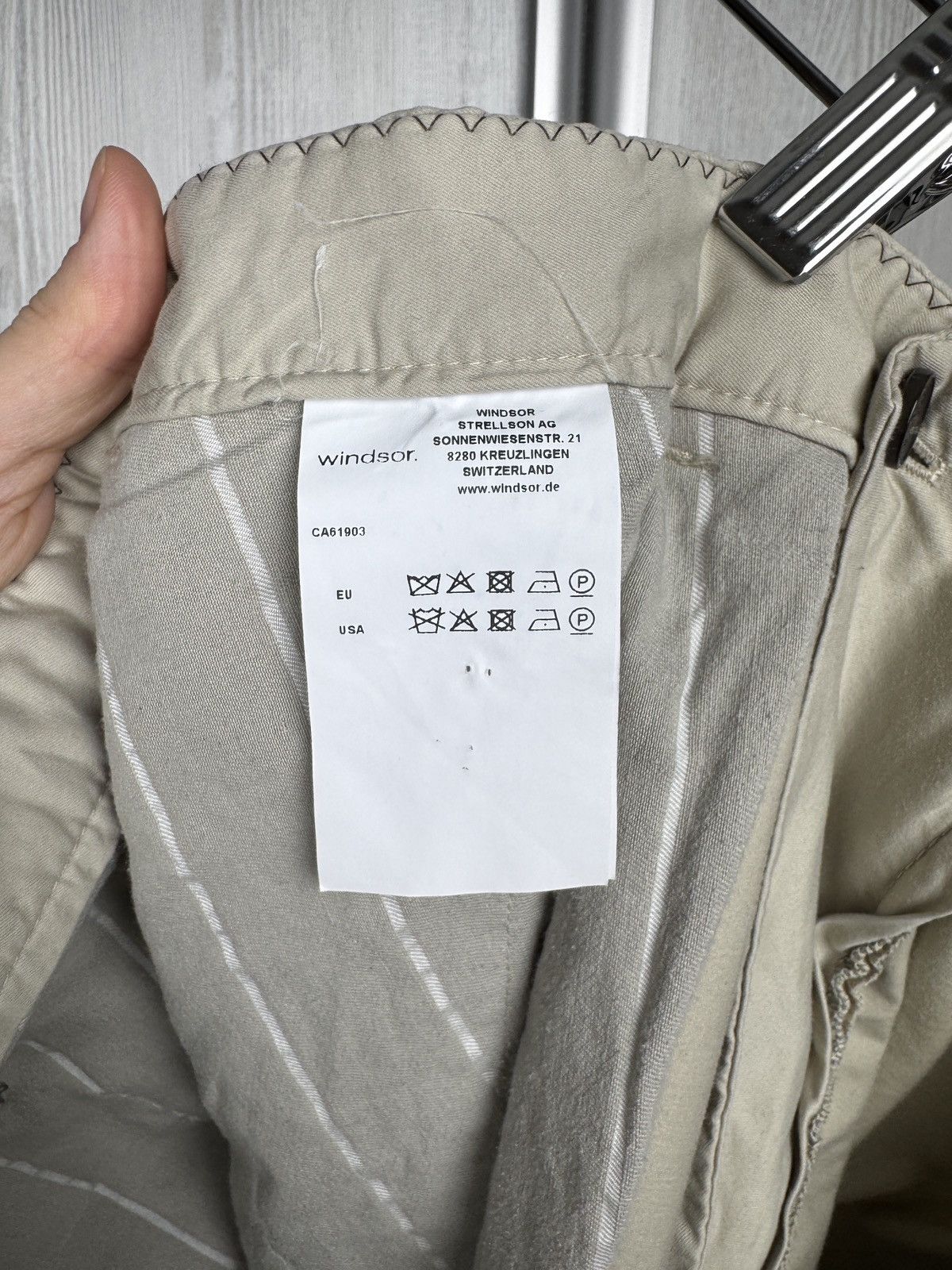 Other Windsor Solaro Silvino Beige Oragnic Cotton Suit 44R (EU 54) Size 44R - 7 Thumbnail