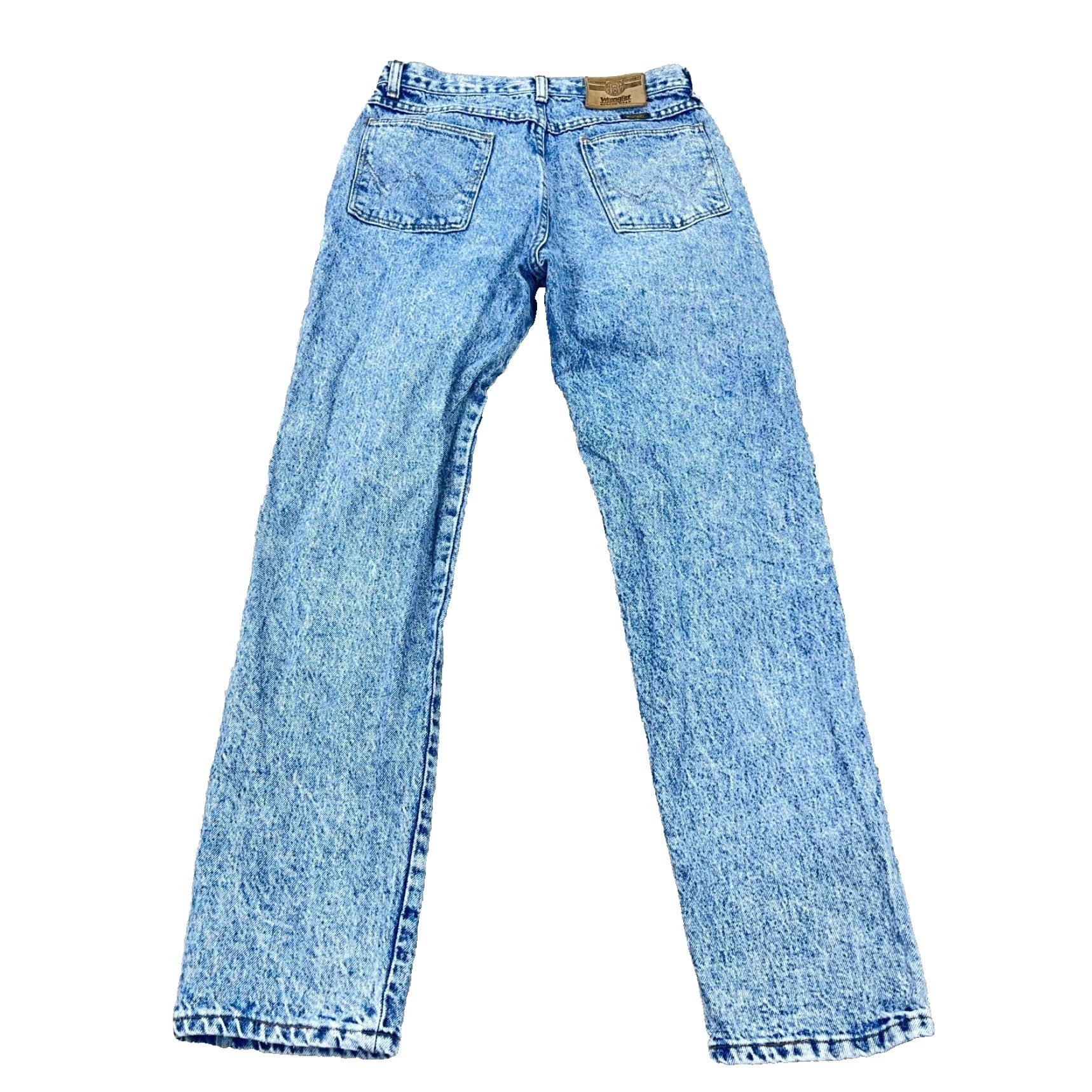 Wrangler VINTAGE Wrangler Jeans 28x30 Straight Leg Acid Wash Comfort Mens 80s Grunge Size US 28 / EU 44 - 2 Thumbnail