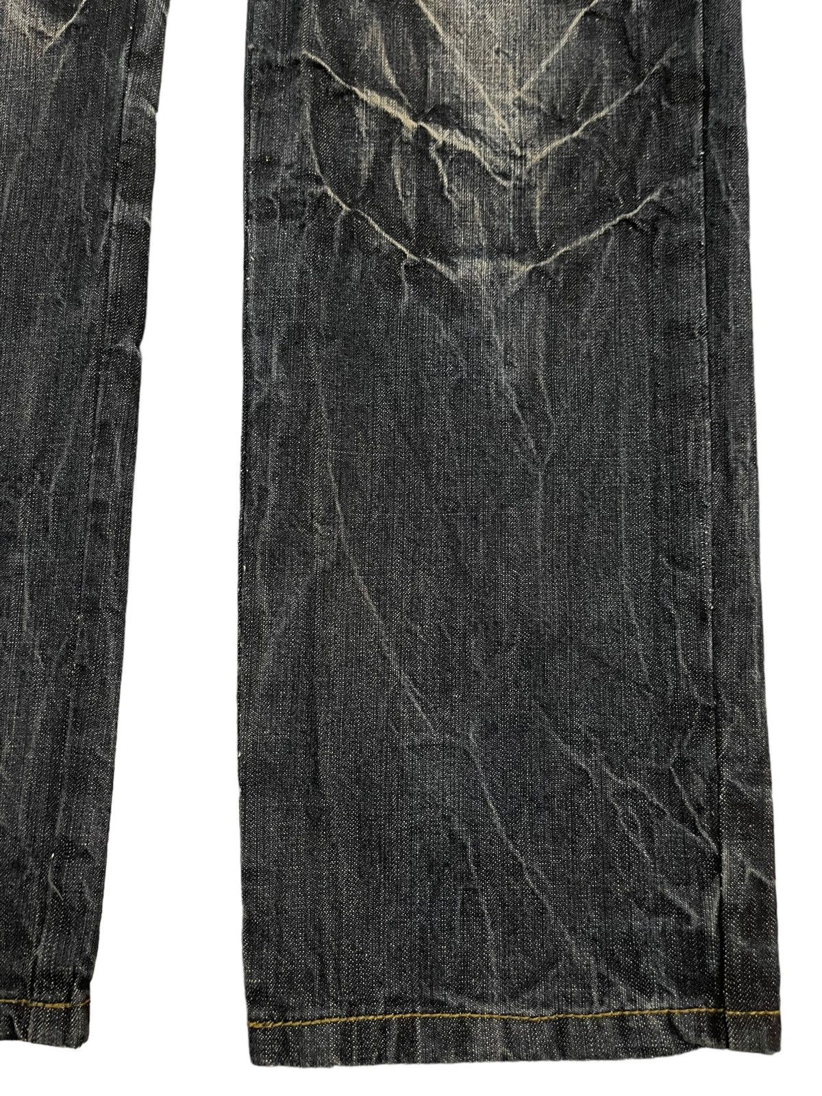If Six Was Nine Vintage Japan Punk Ministry Double Waist Bondage Style Jeans Size US 31 - 15 Thumbnail