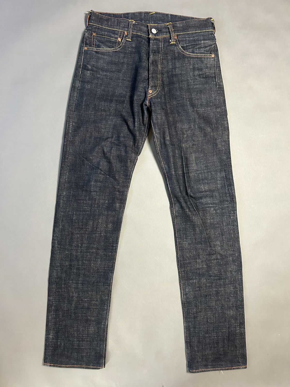 Evisu Evisu Japan vintage selvedge daicock jeans yellow big logo Size US 30 / EU 46 - 6 Thumbnail