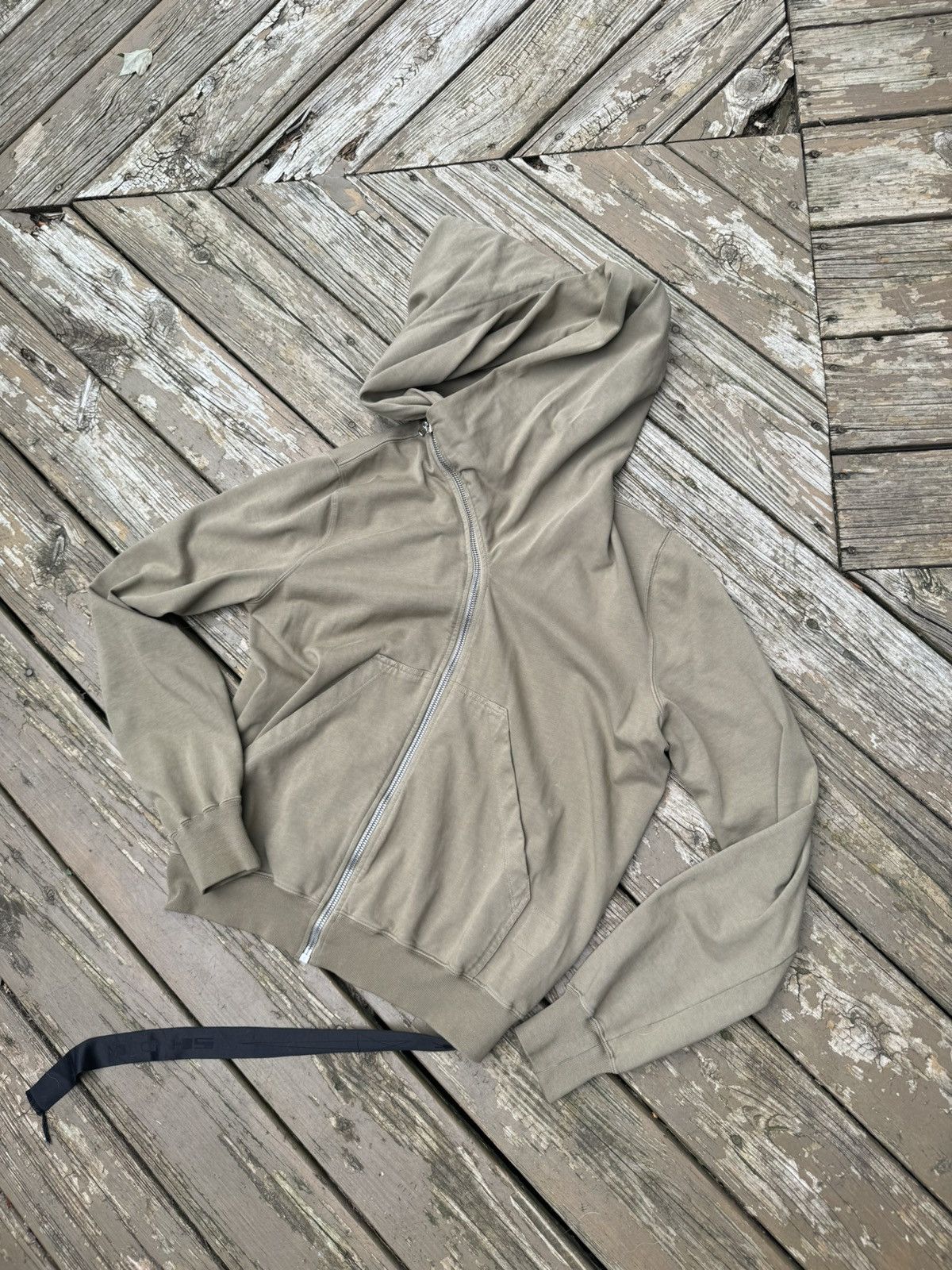 Rick Owens Drkshdw rick owens drkshdw mountain hoodie in taupe/green color Size US XL / EU 56 / 4 - 3 Thumbnail