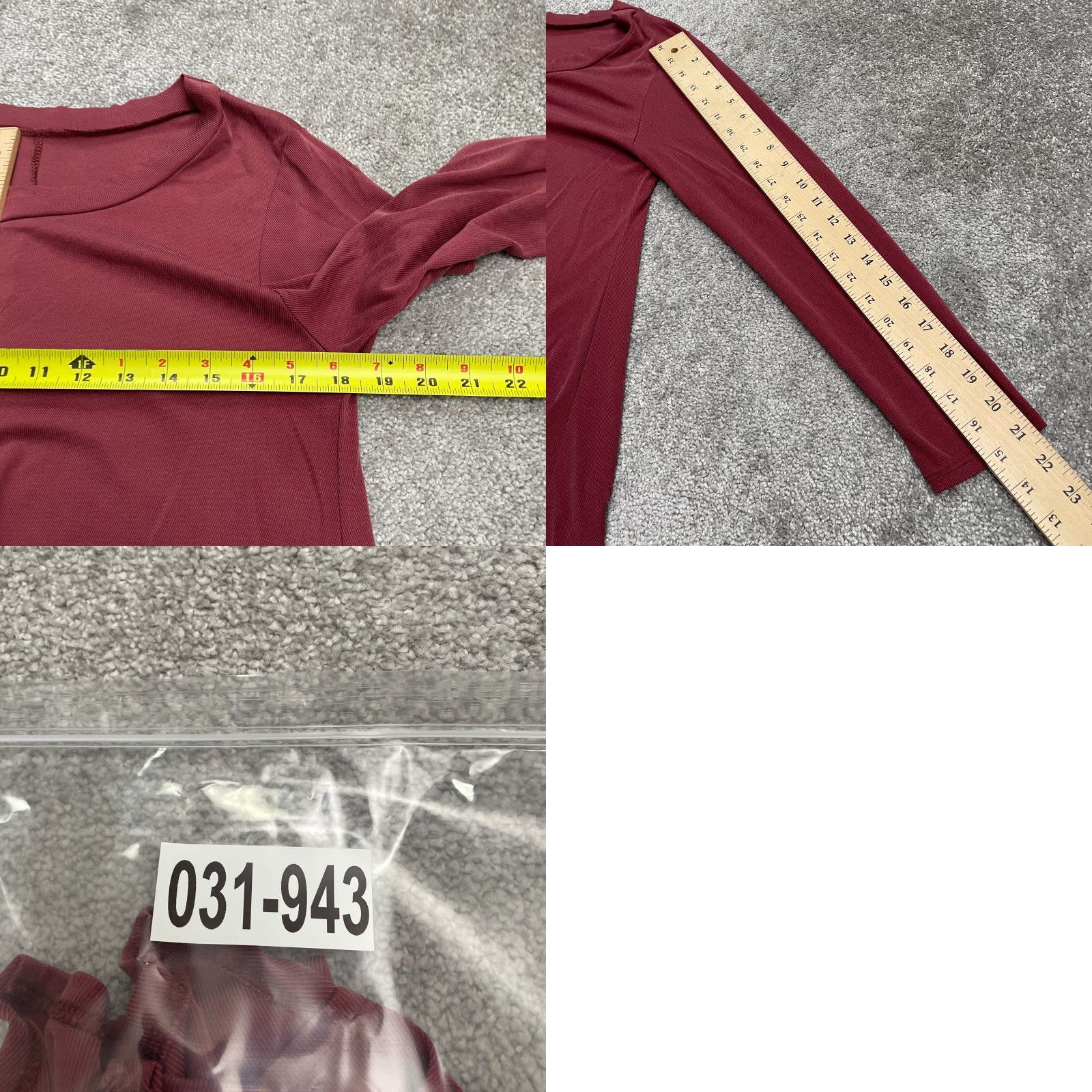 Vintage Unbranded Tunic Blouse Womens M Red Long Sleeve Relaxed Casual Stretch Top Shirt Size M / US 6-8 / IT 42-44 - 8 Thumbnail