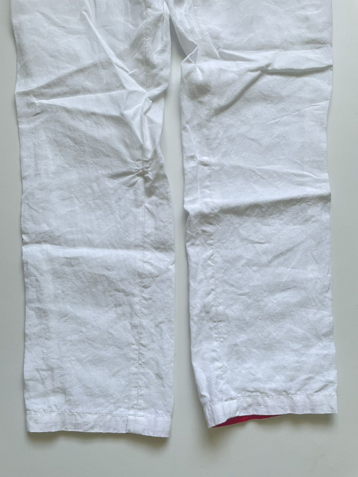 Kiton Kiton White Linen Pants Luxury Casual Trousers M Size US 33 - 2 Thumbnail