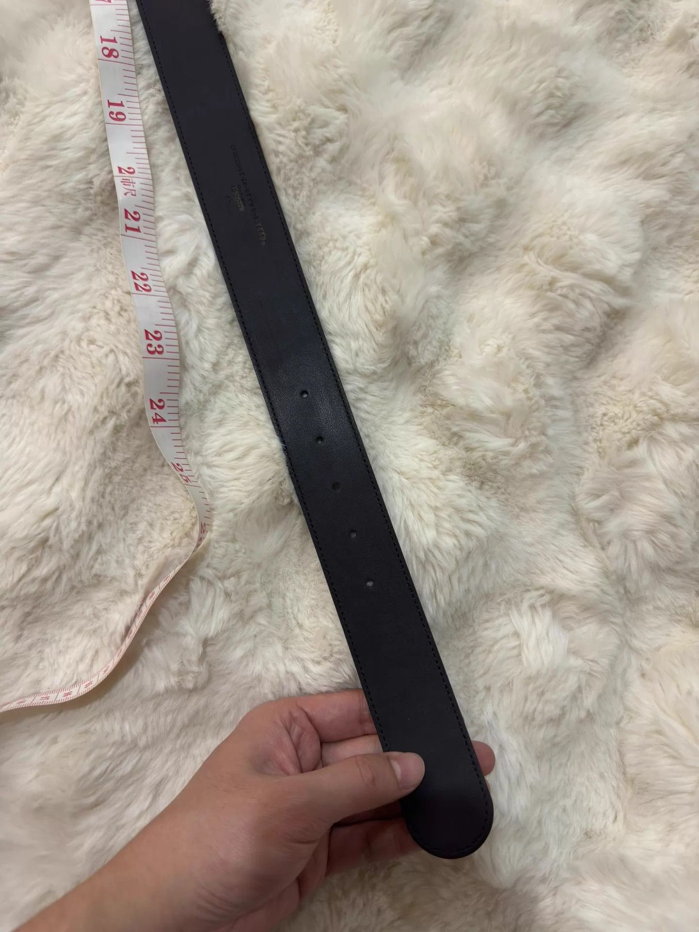 Gucci Gucci Black White Polka Dot Gold Buckle Belt 85 Size ONE SIZE - 9 Thumbnail