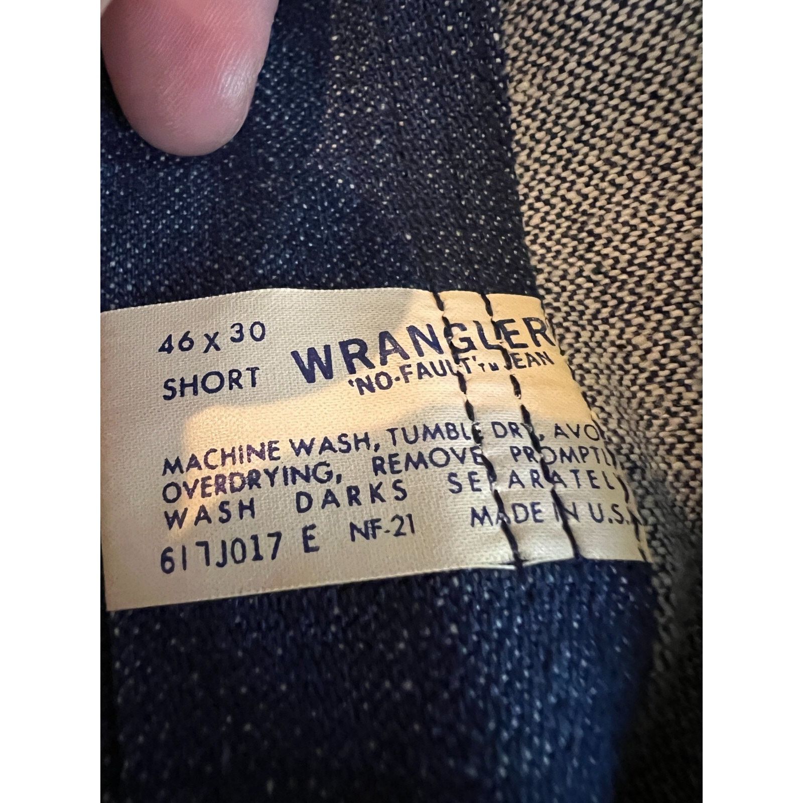 Wrangler DS 70s Wrangler Big Bell Jeans No Fault Denim NWT 46x30 Size US 44 / EU 60 - 5 Thumbnail