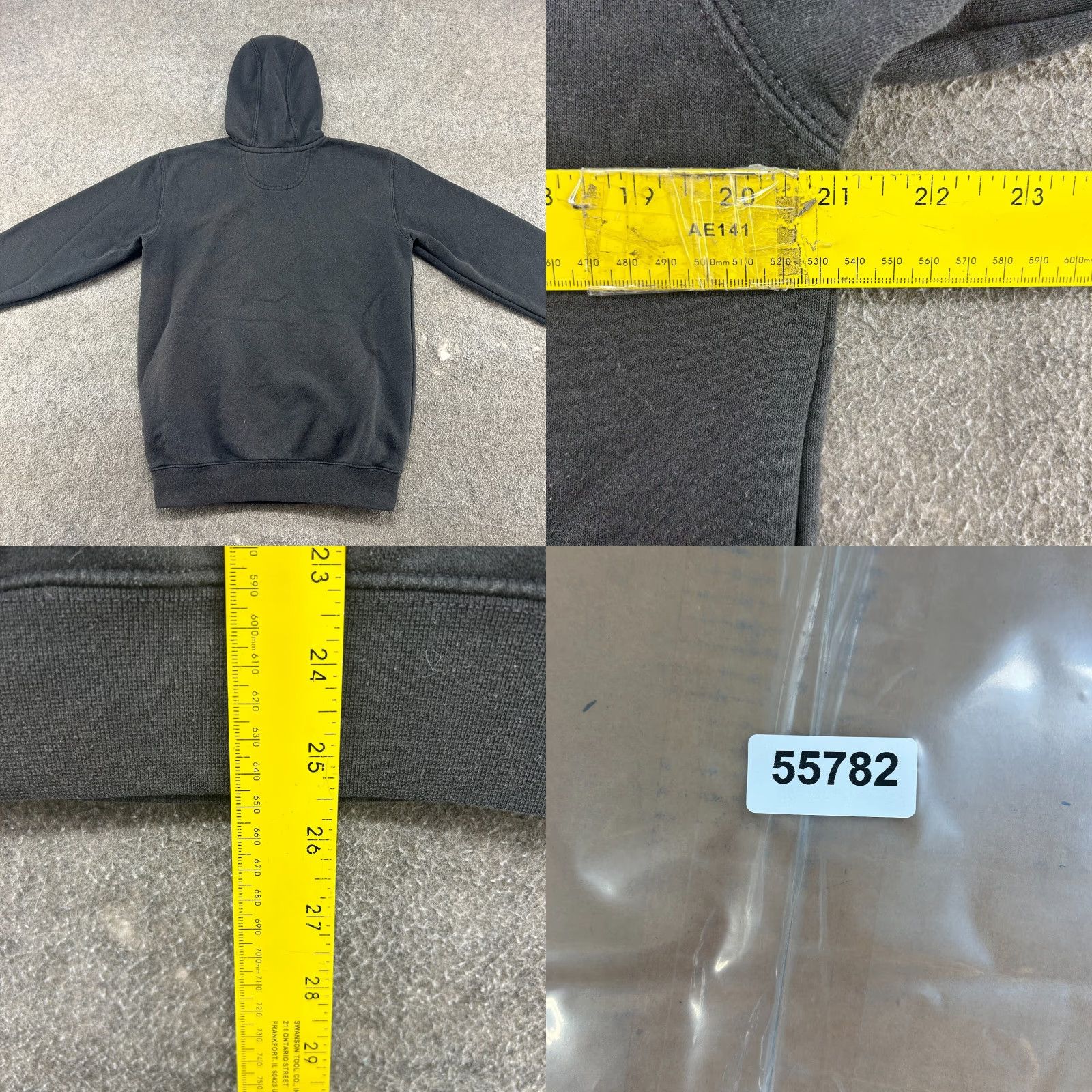 Carhartt Carhartt Hoodie Mens Small Black Pullover Sweatshirt Fleece Logo Zipper Hooded Drawstring Regular Fit 80s Western Outdoor Size US S / EU 44-46 / 1 - 8 Thumbnail