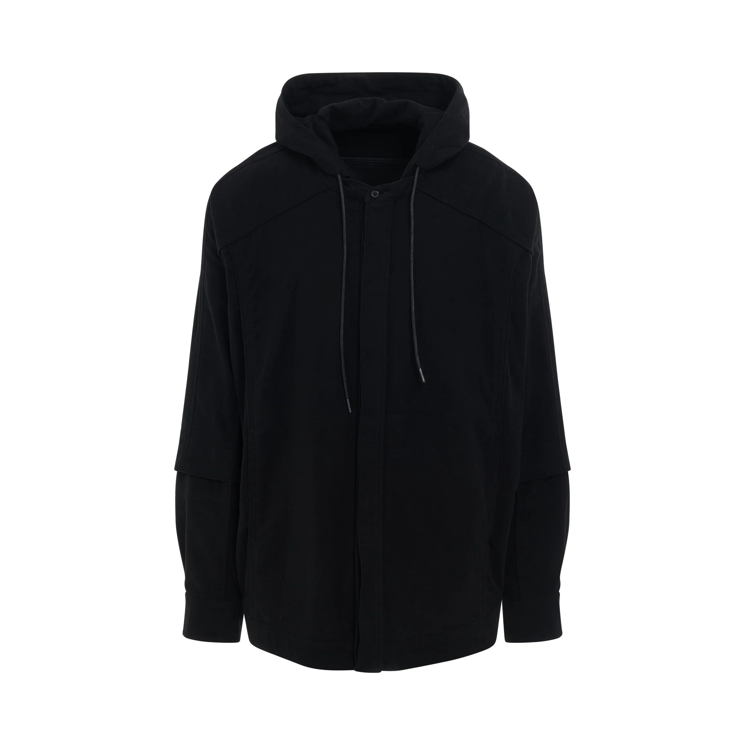 Juun.J o1mris0824 Flannel Hoodie in Black Size US M / EU 48-50 / 2 - 1 Thumbnail