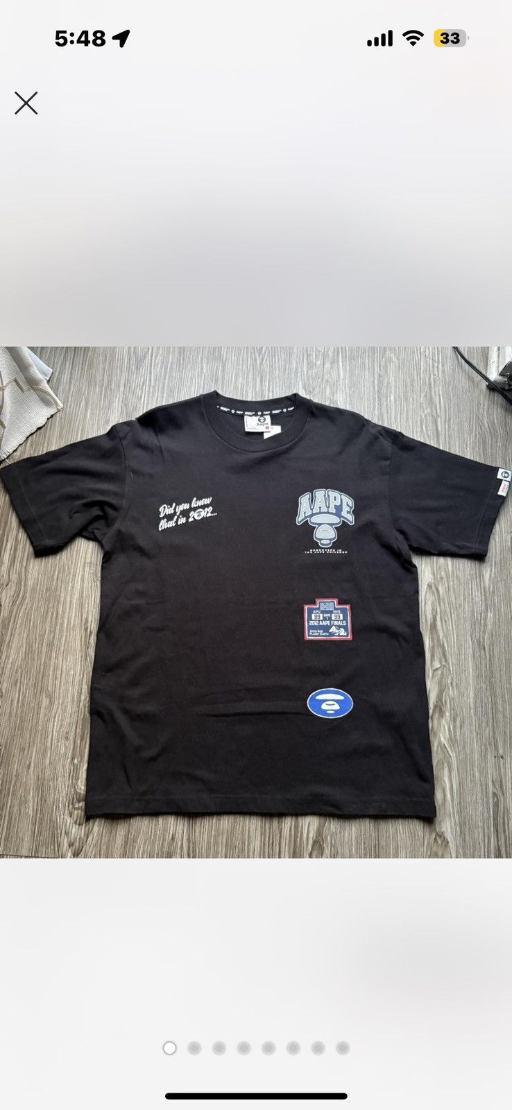 Aape Aape by a bathing ape black tee Size US S / EU 44-46 / 1 - 1 Thumbnail
