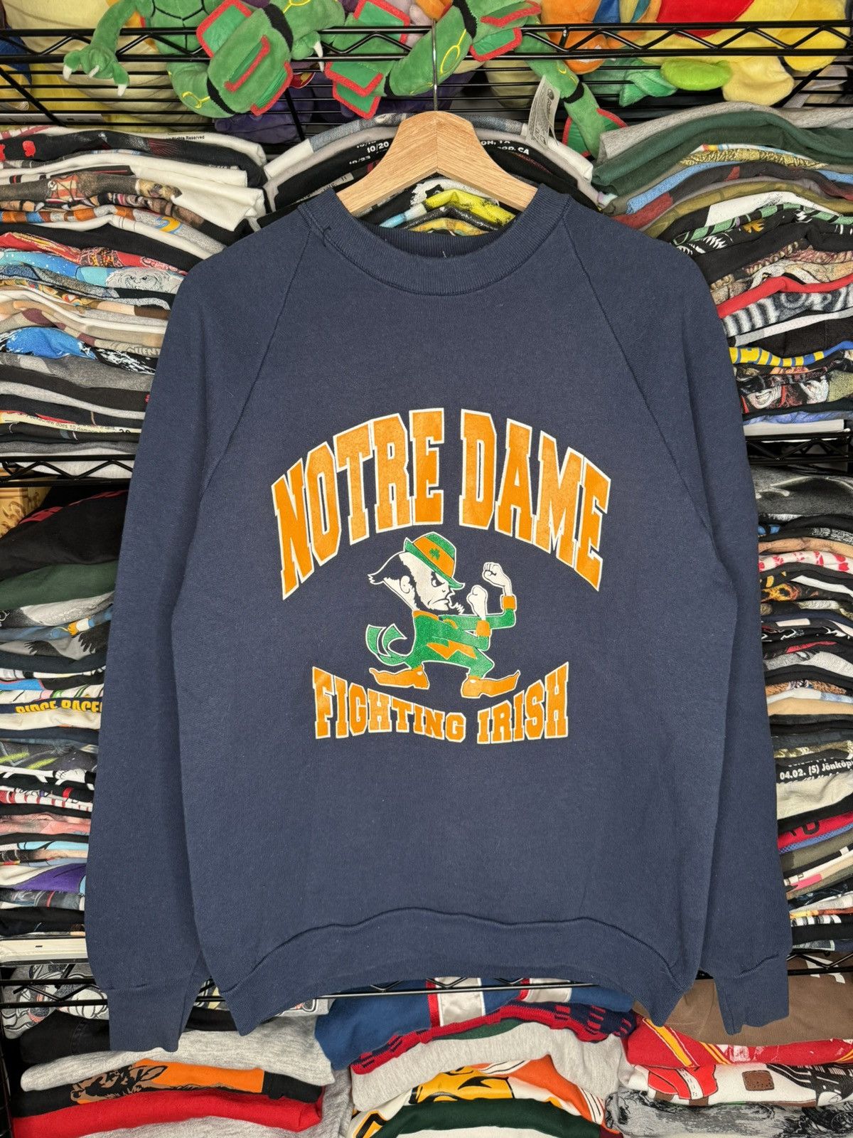 Vintage Vintage 90s Notre Dame Fighting Irish Crewneck Sweatshirt Size US L / EU 52-54 / 3 - 1 Thumbnail