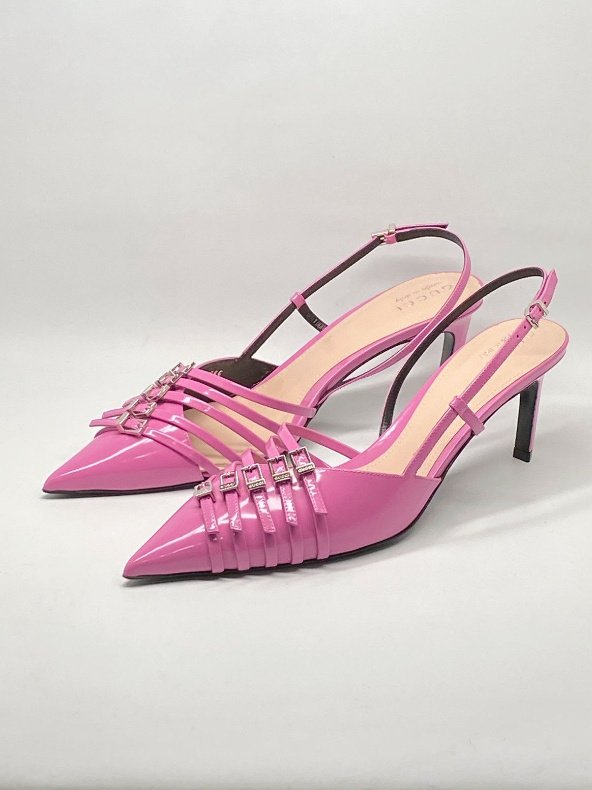Gucci Gucci Seraphine 75MM Leather Slingback Pumps size 40 Size US 10 / IT 40 - 1 Thumbnail
