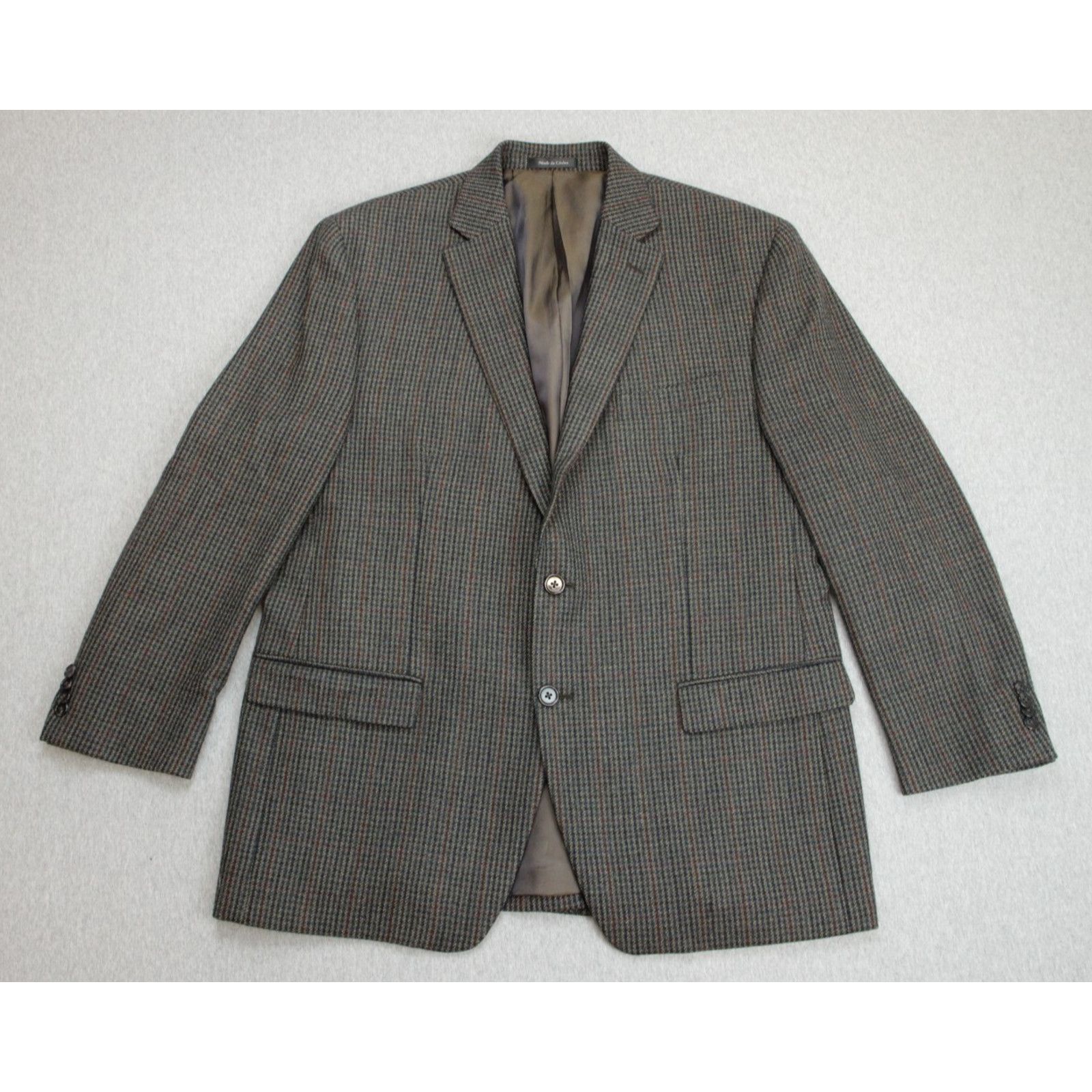 Lauren Ralph Lauren Lauren Ralph Lauren Blazer Mens 44R 100% Wool Houndstooth Size 44R - 2 Thumbnail