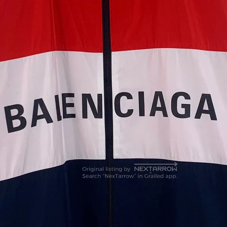 Balenciaga Balenciaga Color-Blocked Logo Letter Printed Stand Collar Size XXS / US 00 / IT 34 - 4 Thumbnail