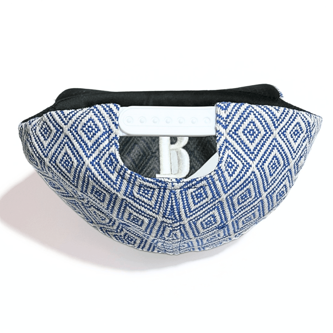 Rhude Rhude Blue & White Geometric Jacquard Trucker Hat Size ONE SIZE - 2 Thumbnail