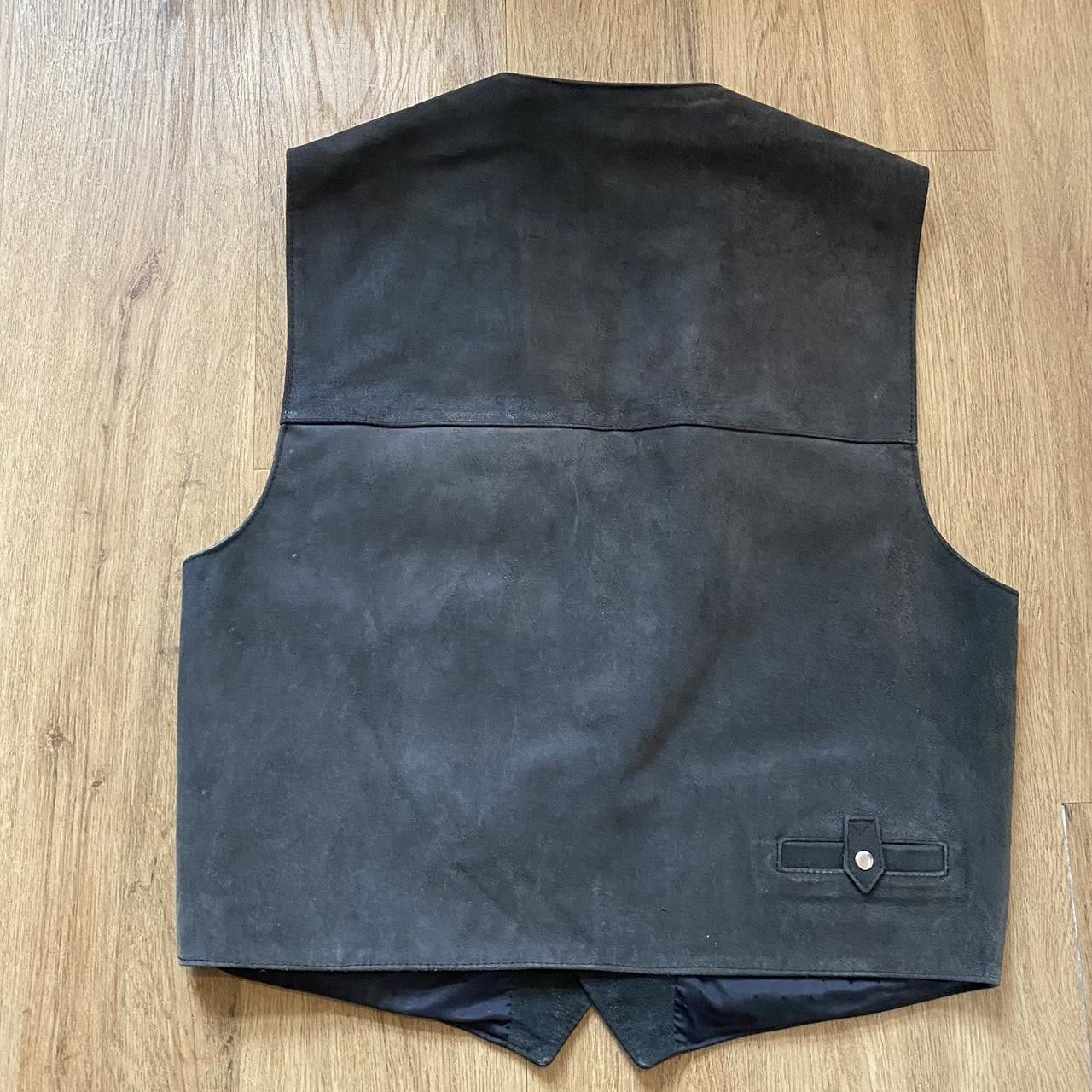 Marlboro Black leather Marlboro biker vest #bikerchic Vintage Size US XL / EU 56 / 4 - 3 Thumbnail