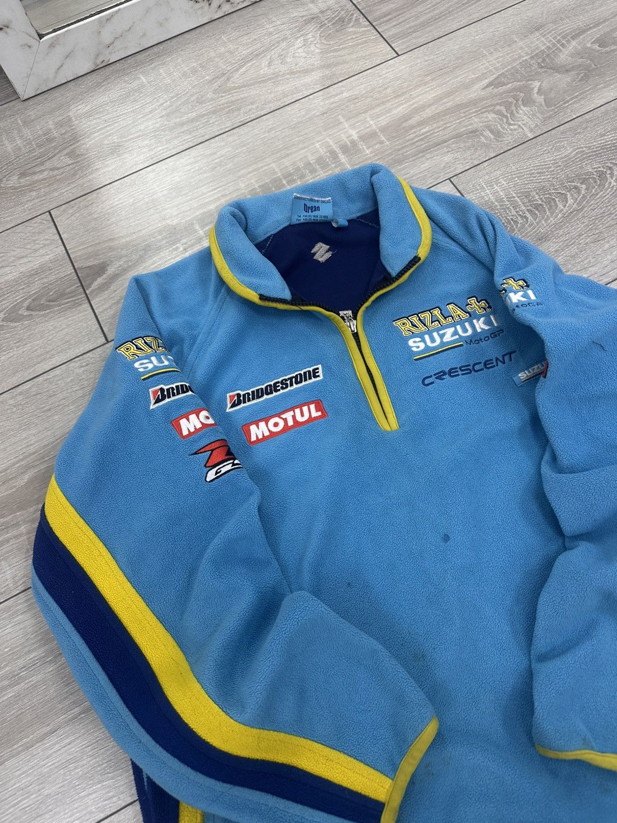 Vintage Suzuki Moto Racing Fleece Jacket Size US M / EU 48-50 / 2 - 4 Thumbnail