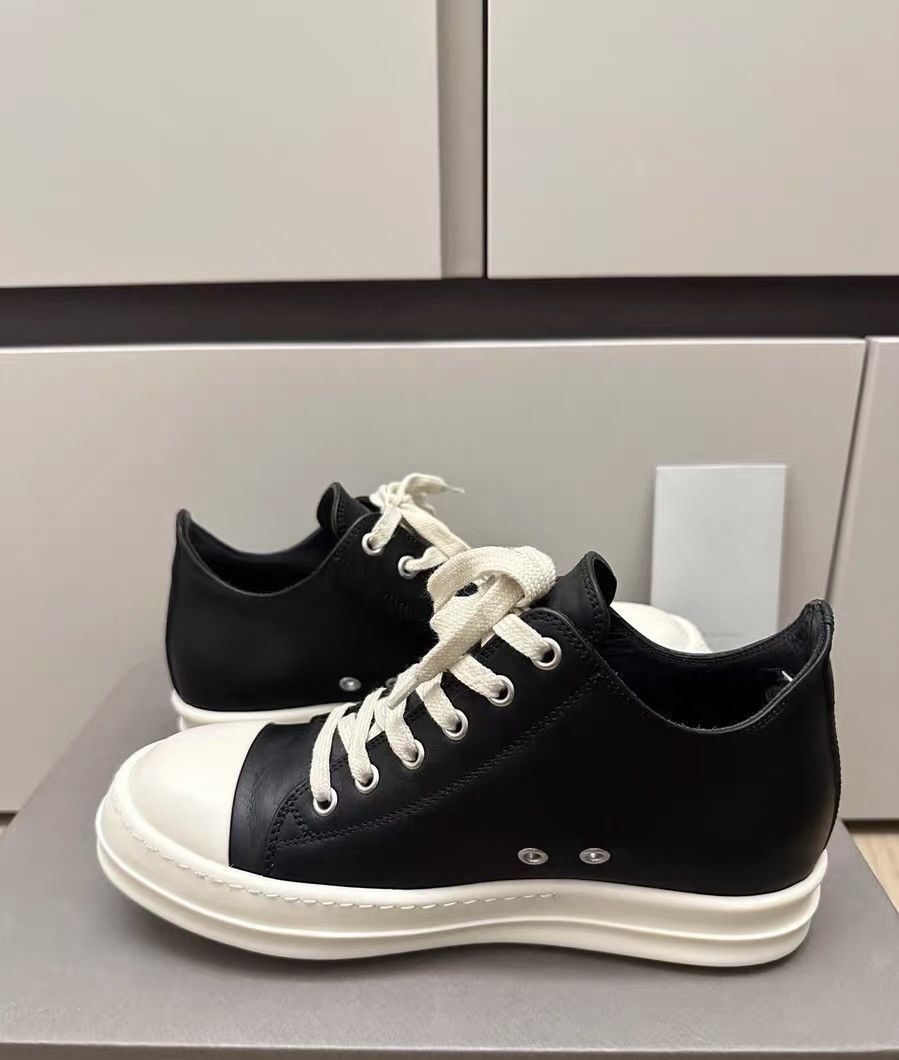 Rick Owens Rick Owens Mainline Leather Low-Top Size US 7 / IT 37 - 5 Thumbnail