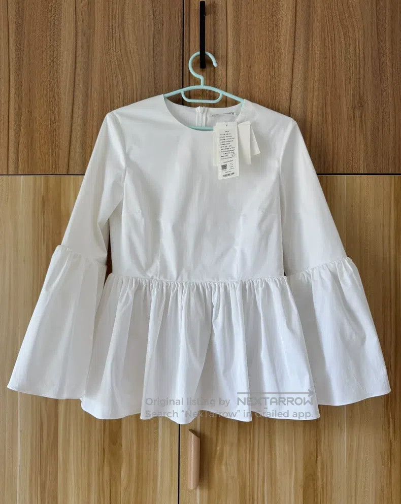 The Row The Row White round neck cotton poplin shirt Size S / US 4 / IT 40 - 2 Thumbnail