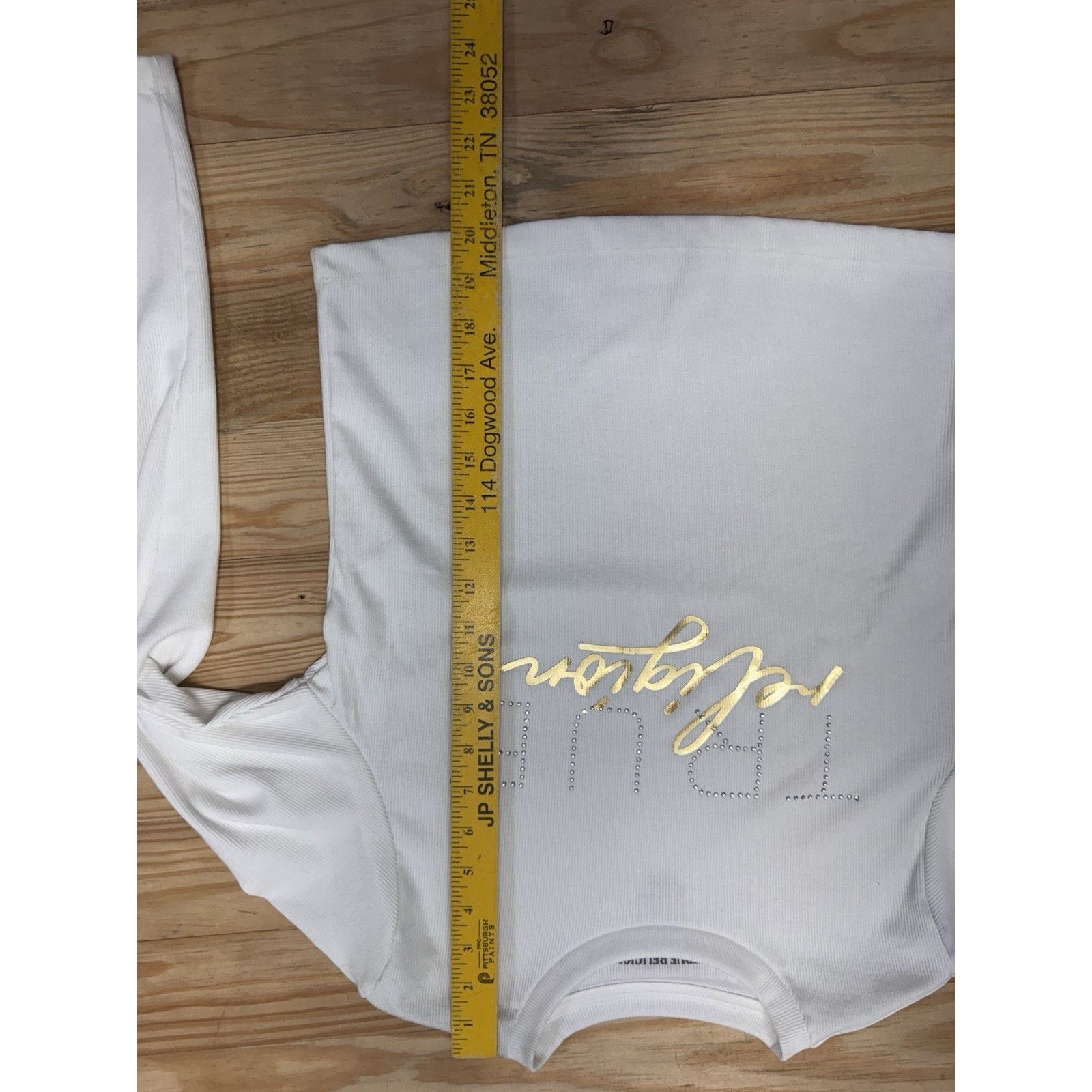 True Religion True Religion Ribbed Long Sleeve Crew Tee Women Size M Bling Size M / US 6-8 / IT 42-44 - 6 Thumbnail