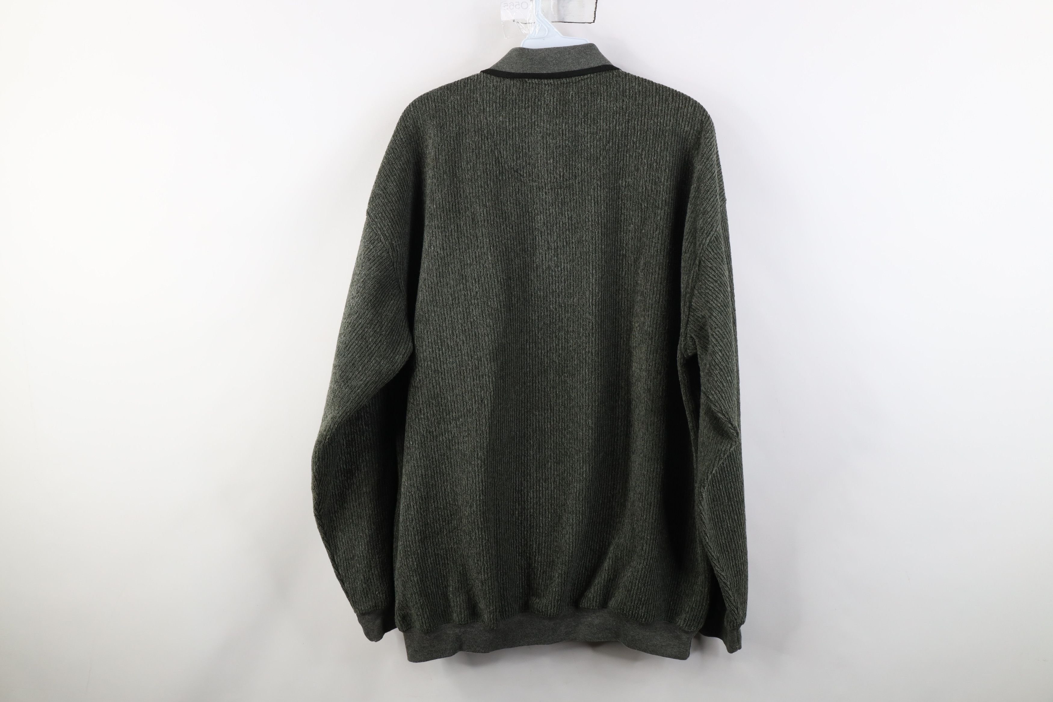 Vintage Vintage 90s Streetwear Fleece Collared Pullover Sweatshirt Size US L / EU 52-54 / 3 - 9 Thumbnail