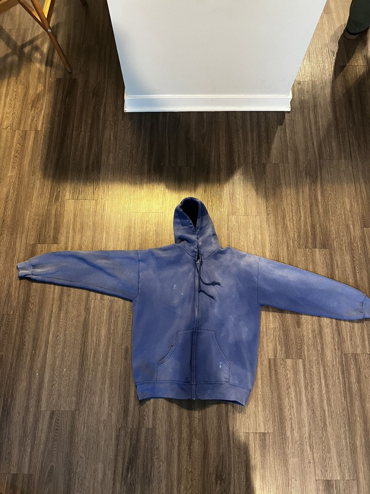 Vintage blue faded