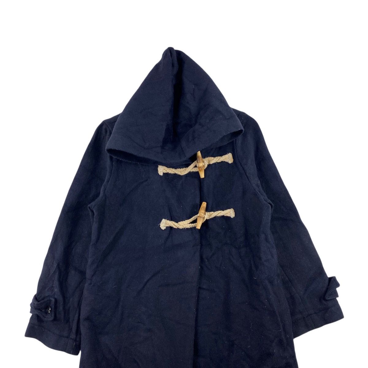 Japanese Brand MIZUIRO IND Japanese Brand Hooded Wool Long Duffle Coat Size US M / EU 48-50 / 2 - 2 Thumbnail