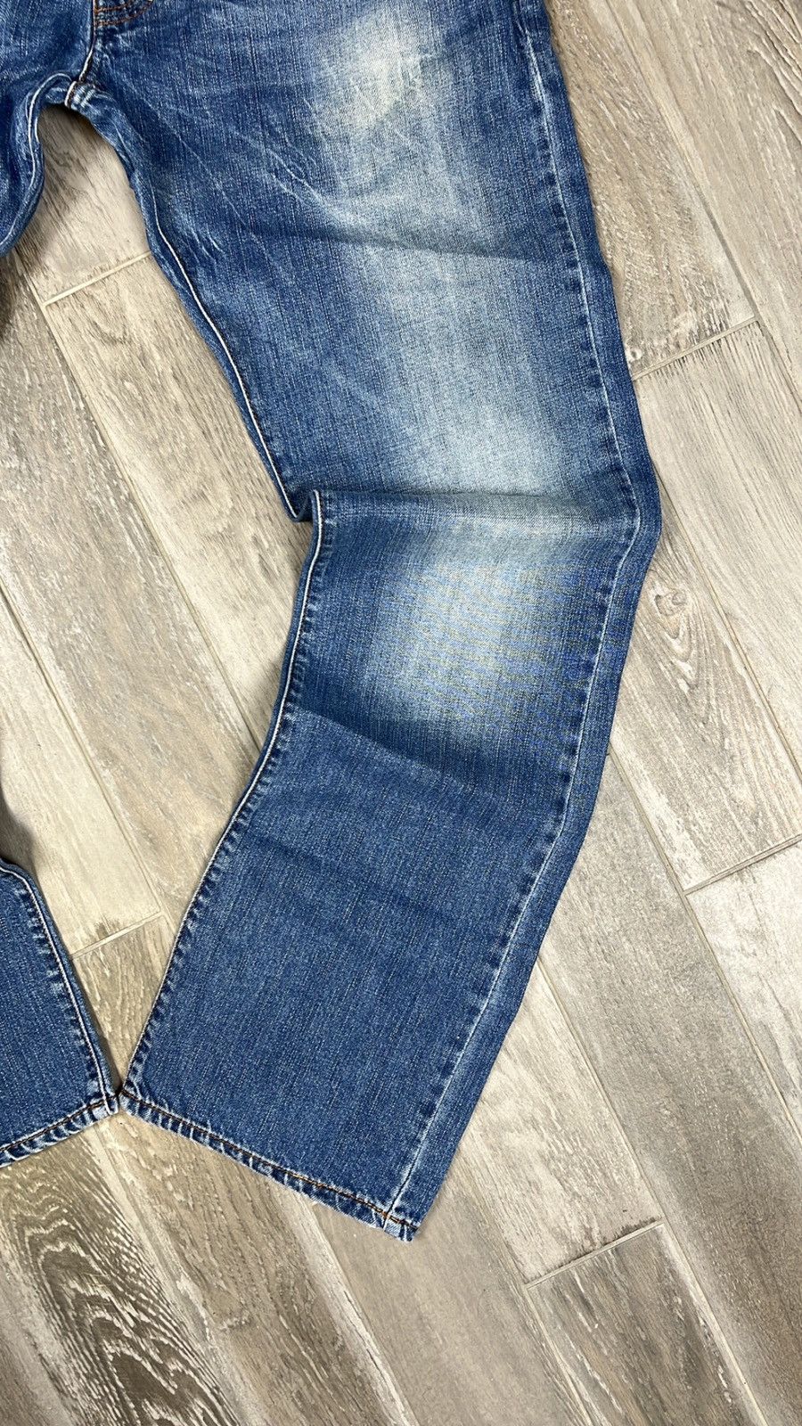 Armani × Vintage Vintage Armani Jeans Light Blue Wash Denim Jeans Y2K Size US 34 / EU 50 - 2 Thumbnail