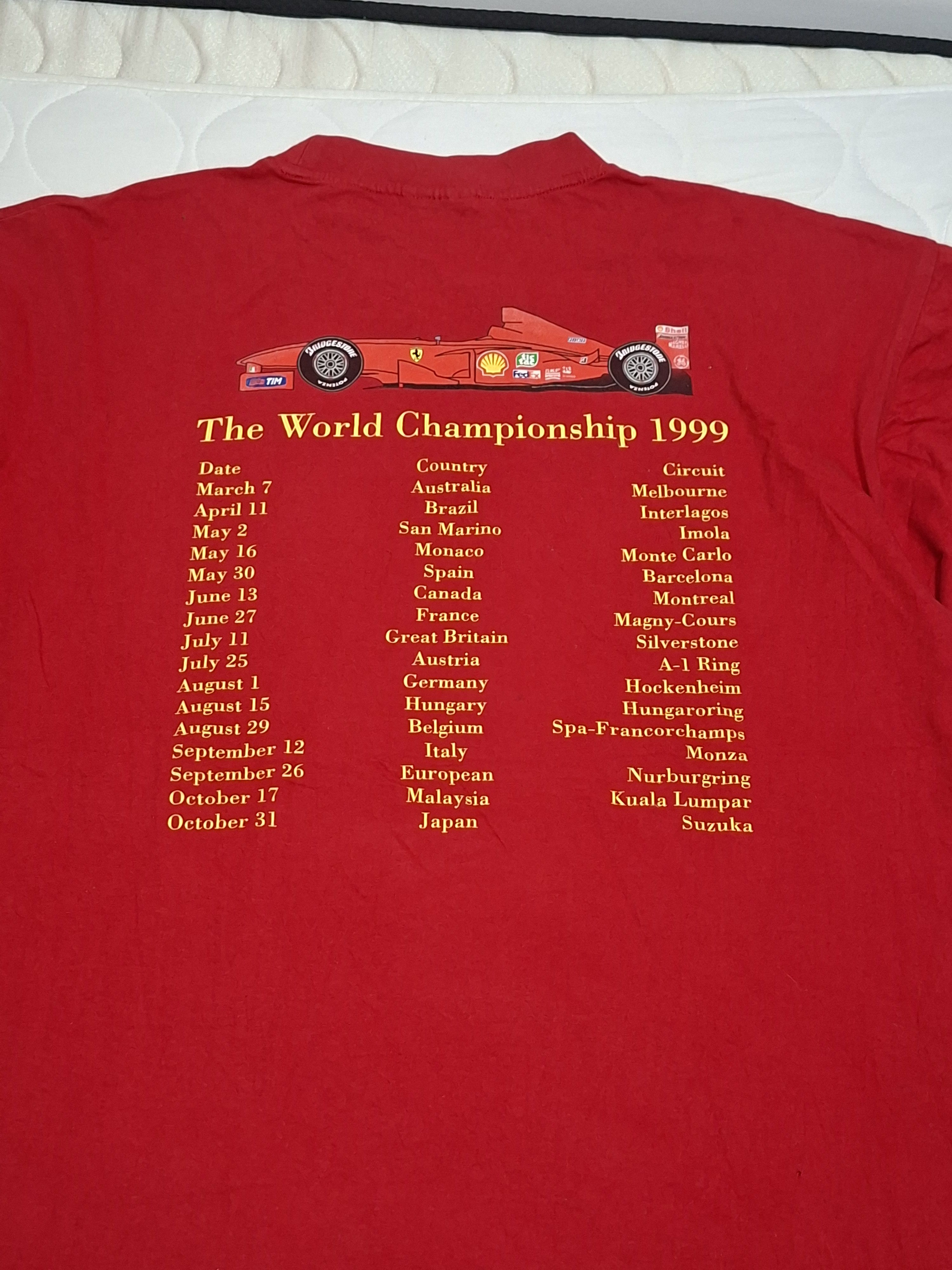 Ferrari Vintage 99' Ferrari F1 Championship Tee Size US XXL / EU 58 / 5 - 8 Thumbnail