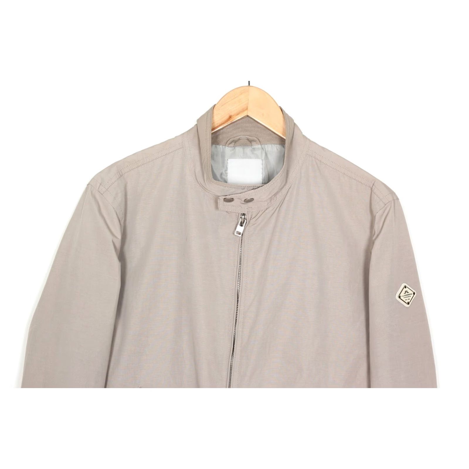 J.Lindeberg J.LINDEBERG TRAVIS 42 SPORTS NYLON Bomber Jacket Men Size M Beige Logo Casual Travel Zip Jacket Mens M Size US M / EU 48-50 / 2 - 2 Thumbnail