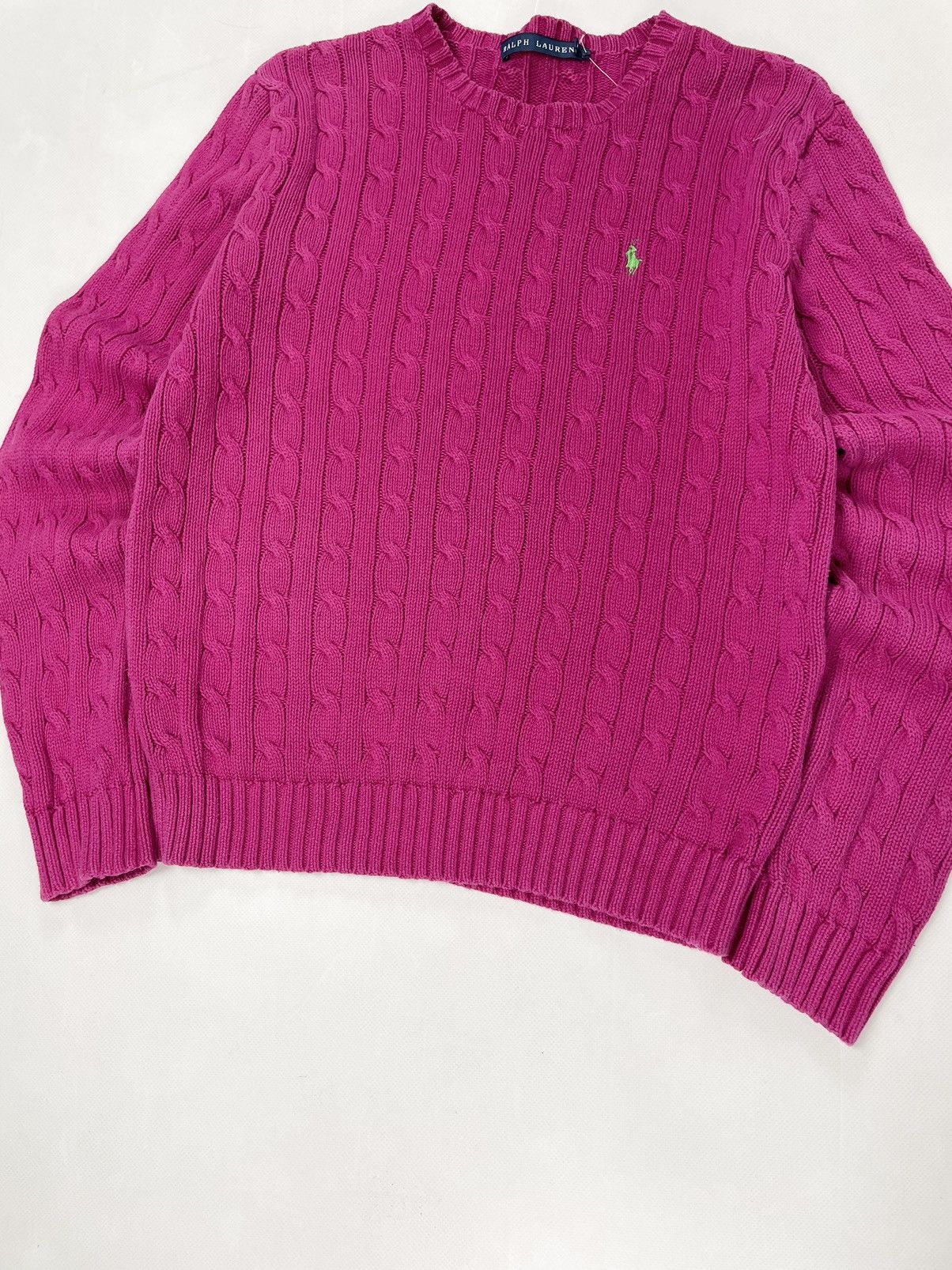 Polo Ralph Lauren Polo by Ralph Lauren ( Size L ) Vintage Pink Knit Sweater Size L / US 10 / IT 46 - 7 Thumbnail