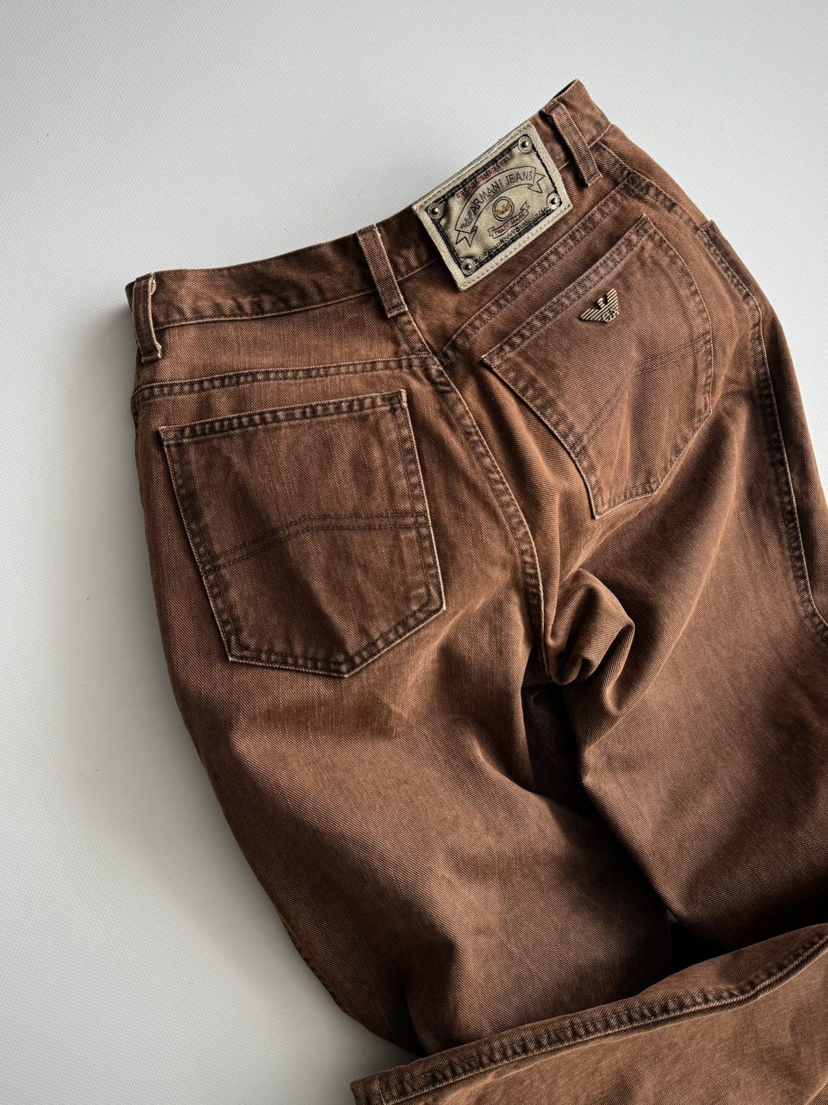 Armani Vintage 1990s Armani Jeans Copper Pants Size 30" / US 8 / IT 44 - 1 Thumbnail
