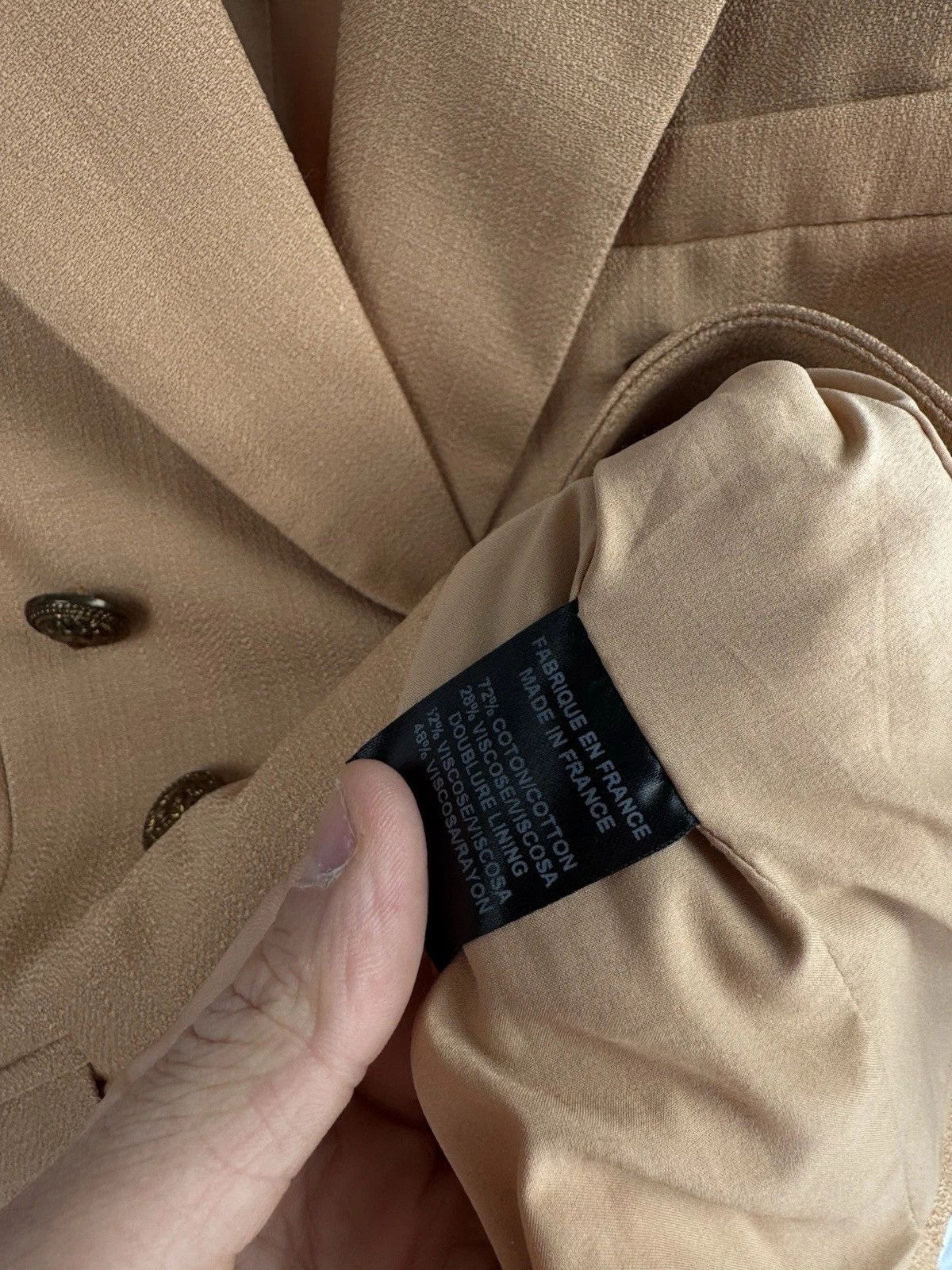 Balmain Balmain Paris Baby Double-Breasted Blazer Gold Button Jacket Size S / US 4 / IT 40 - 12 Thumbnail