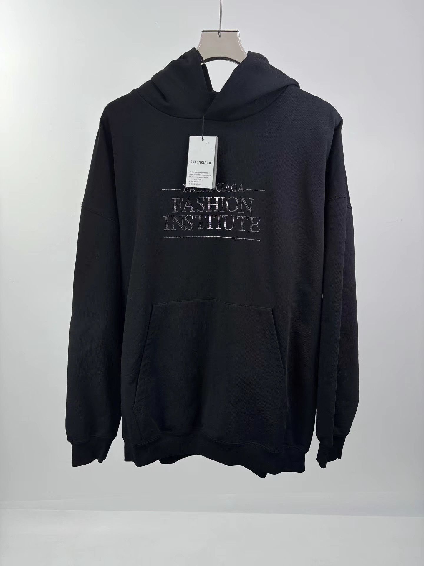 Balenciaga BALENCIAGA Crystal Embellished Hoodie Size US XS / EU 42 / 0 - 1 Thumbnail