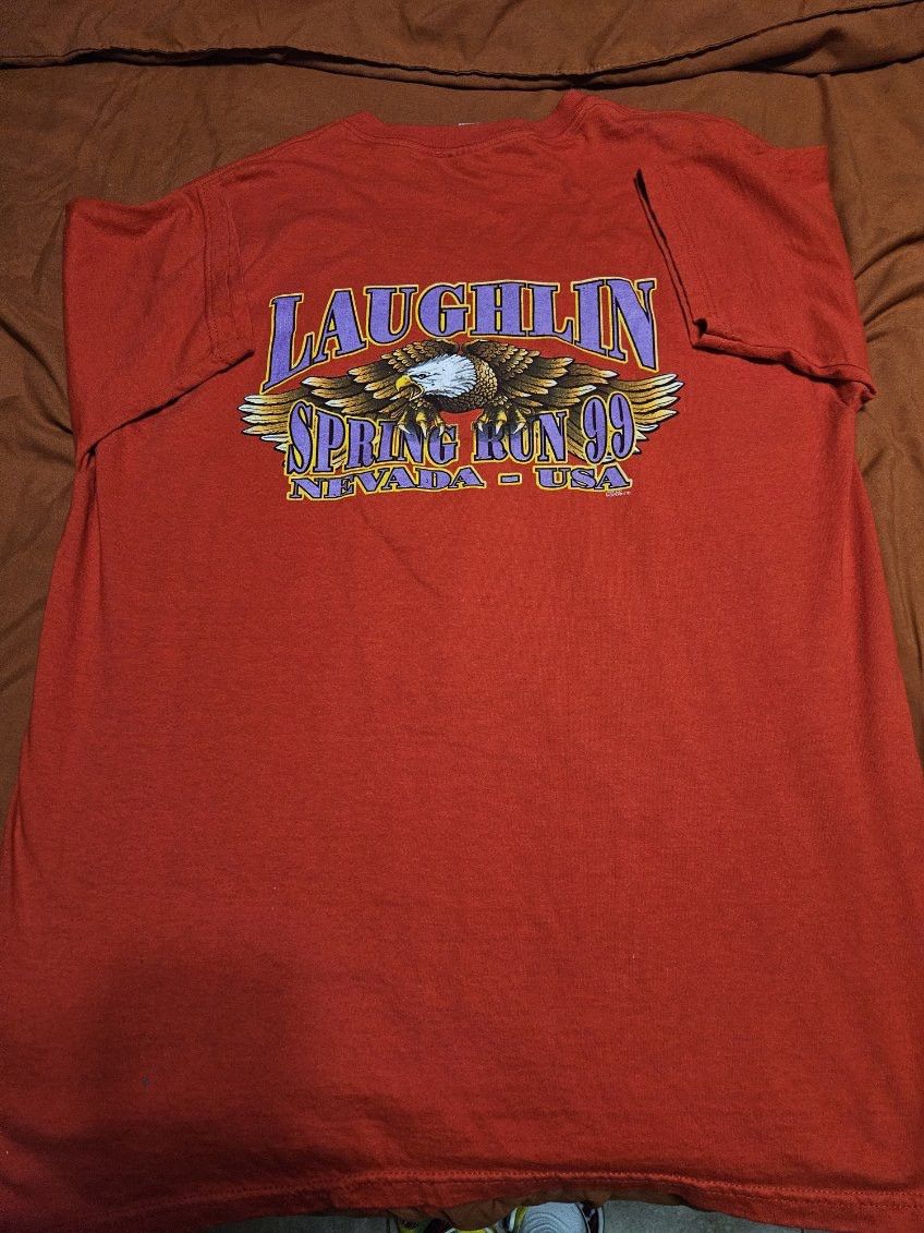 Fruit Of The Loom The Last Spring Run of the Millennium Nevada Motorcycle Tee Size US XL / EU 56 / 4 - 2 Thumbnail