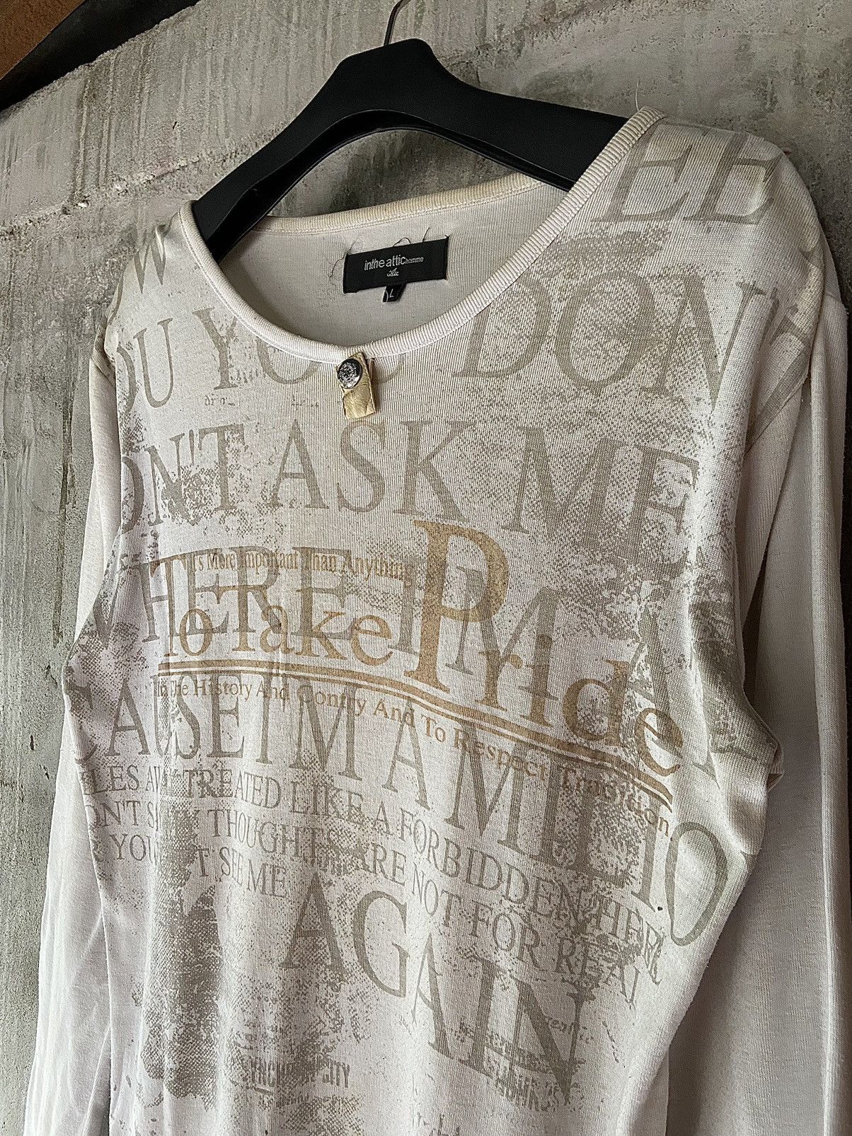 In The Attic IN THE ATTIC HOMME POEM LONG SLEEVE Size US M / EU 48-50 / 2 - 4 Thumbnail