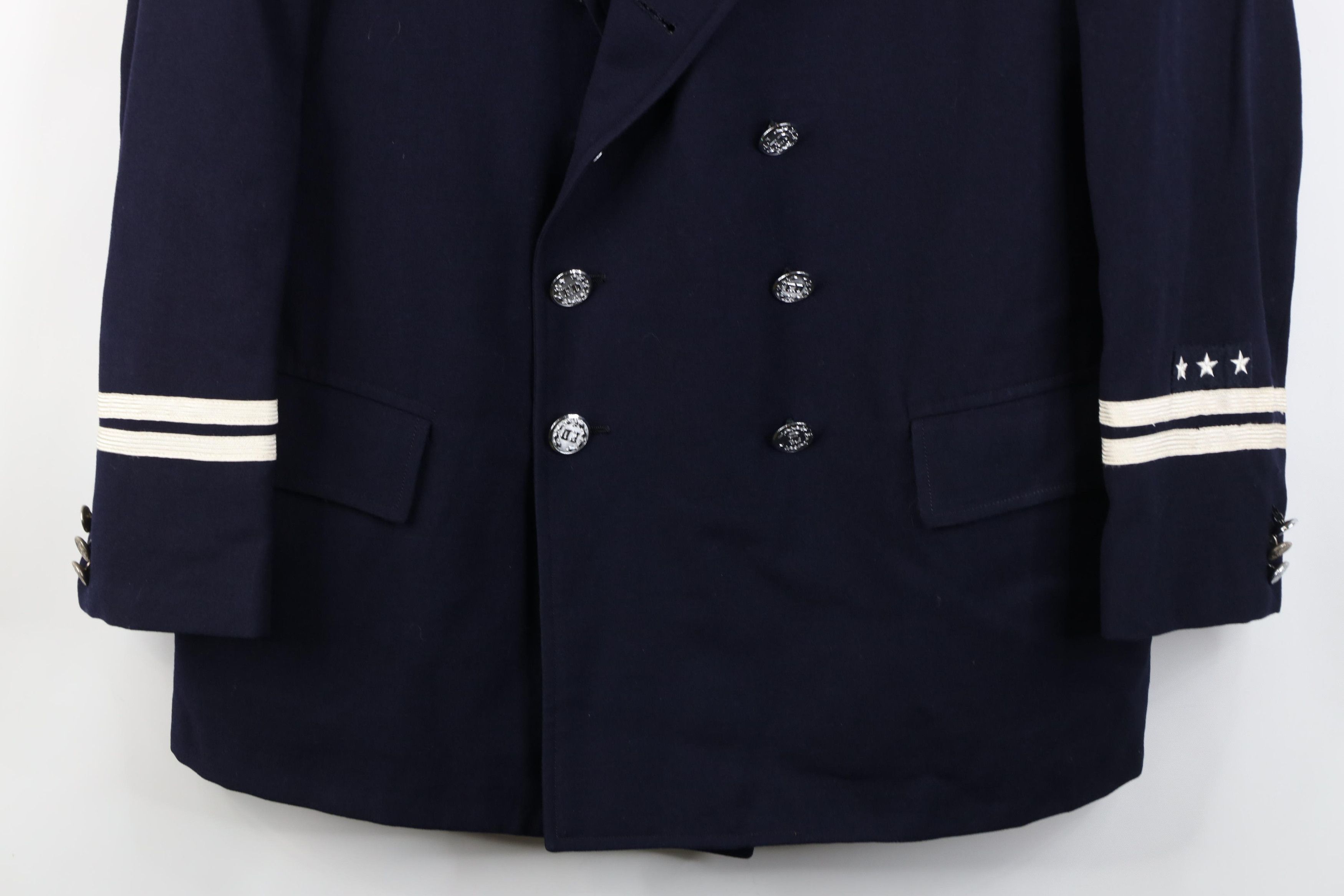 Vintage Vintage 50s Wool Fire Department FD Uniform Blazer Jacket Size US XL / EU 56 / 4 - 3 Thumbnail