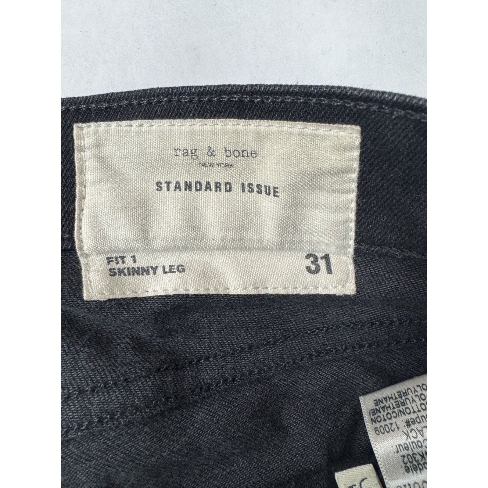 Rag & Bone Rag & Bone Jeans Men 31 Fit 1 Skinny Standard Issue Button Size US 31 - 2 Thumbnail